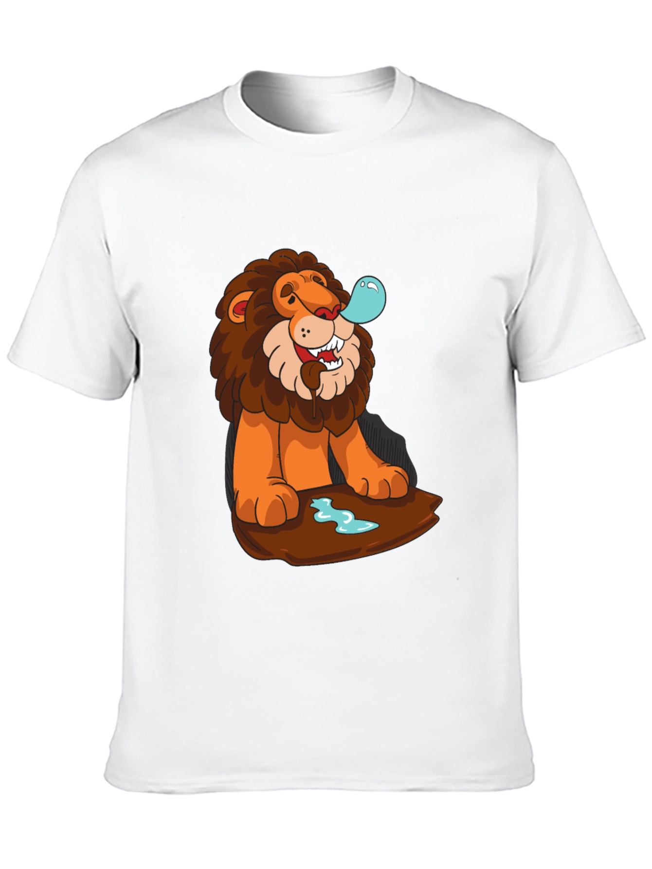 Lion Bubble T-Shirt - Cool Cartoon Graphic Tee