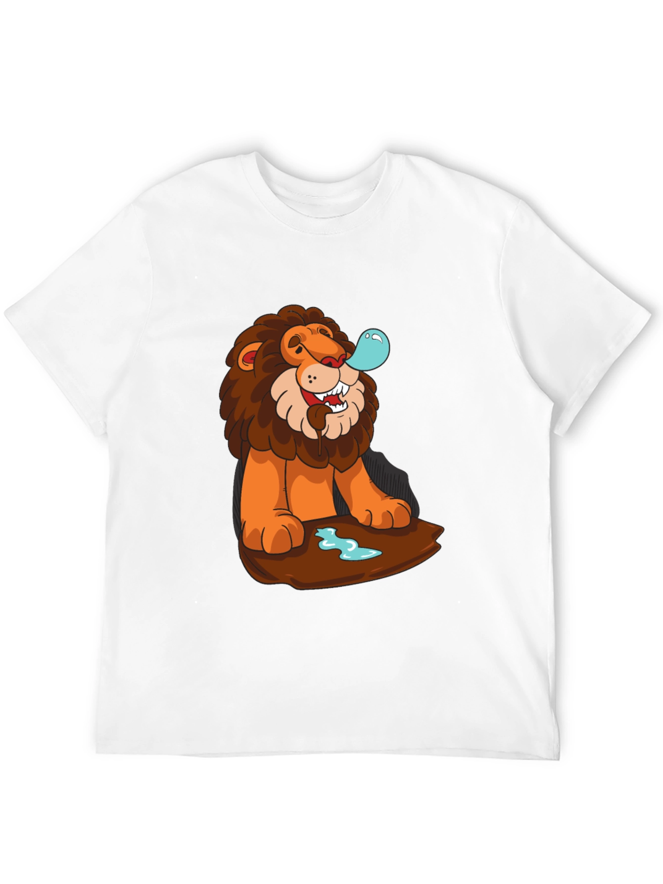Lion Bubble T-Shirt - Cool Cartoon Graphic Tee