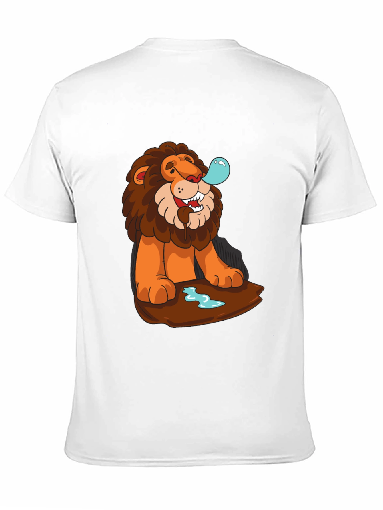 Lion Bubble T-Shirt - Cool Cartoon Graphic Tee