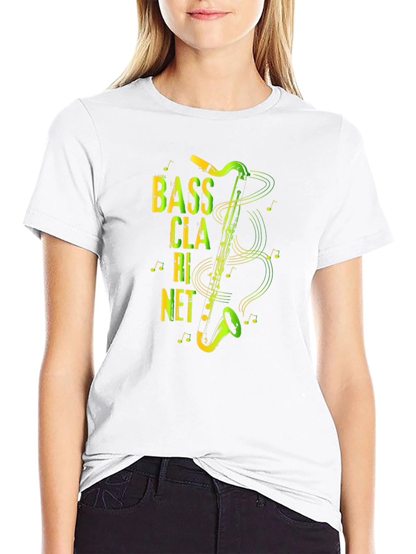 Bass Clarinet Graphic Print T-Shirt