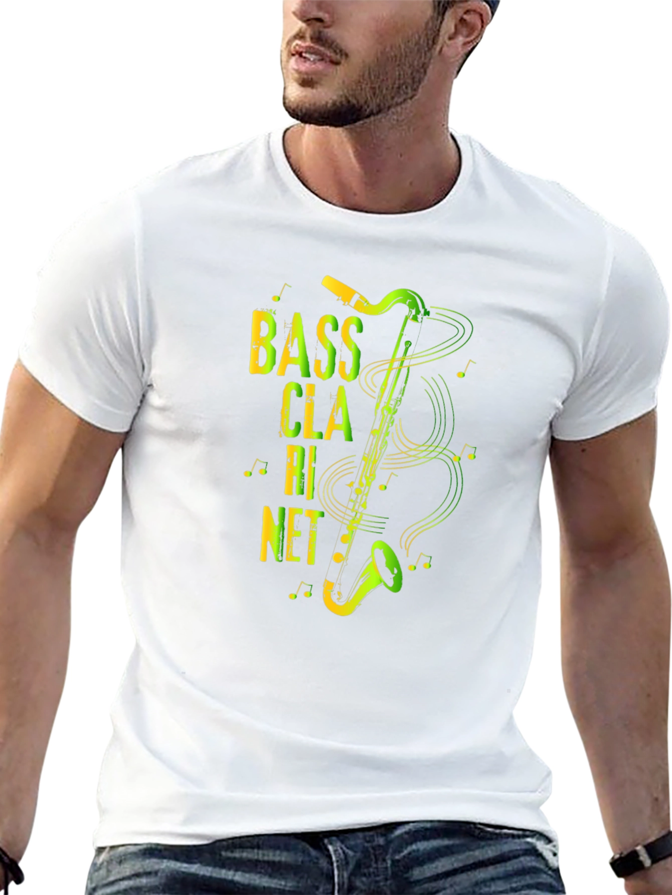 Bass Clarinet Graphic Print T-Shirt
