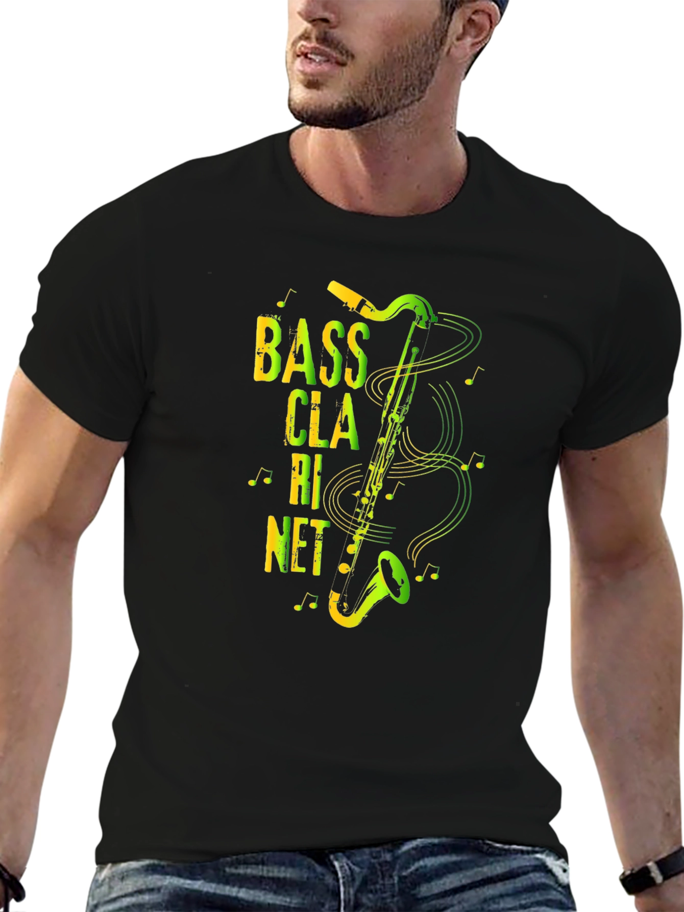 Bass Clarinet Graphic Print T-Shirt