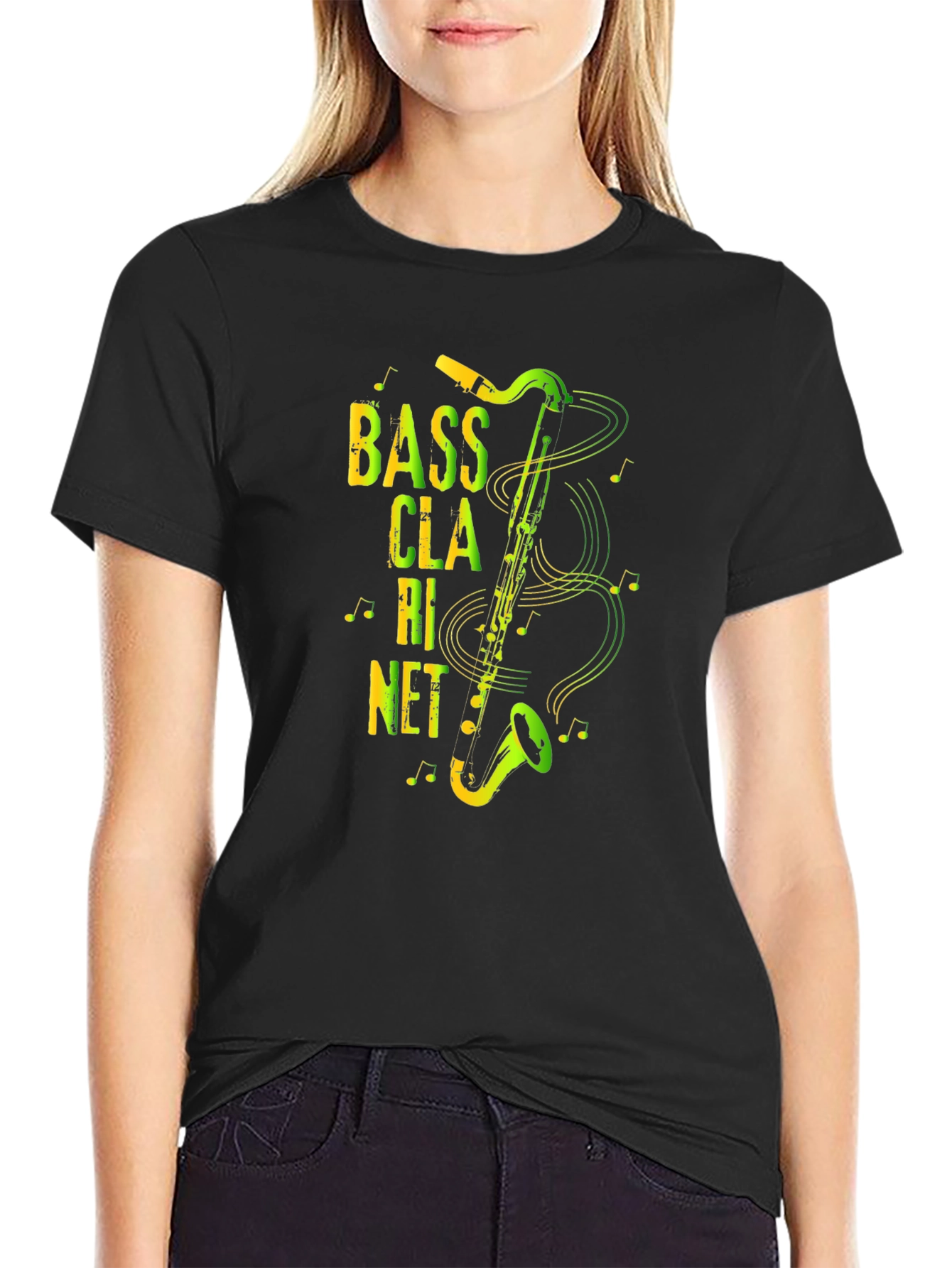 Bass Clarinet Graphic Print T-Shirt