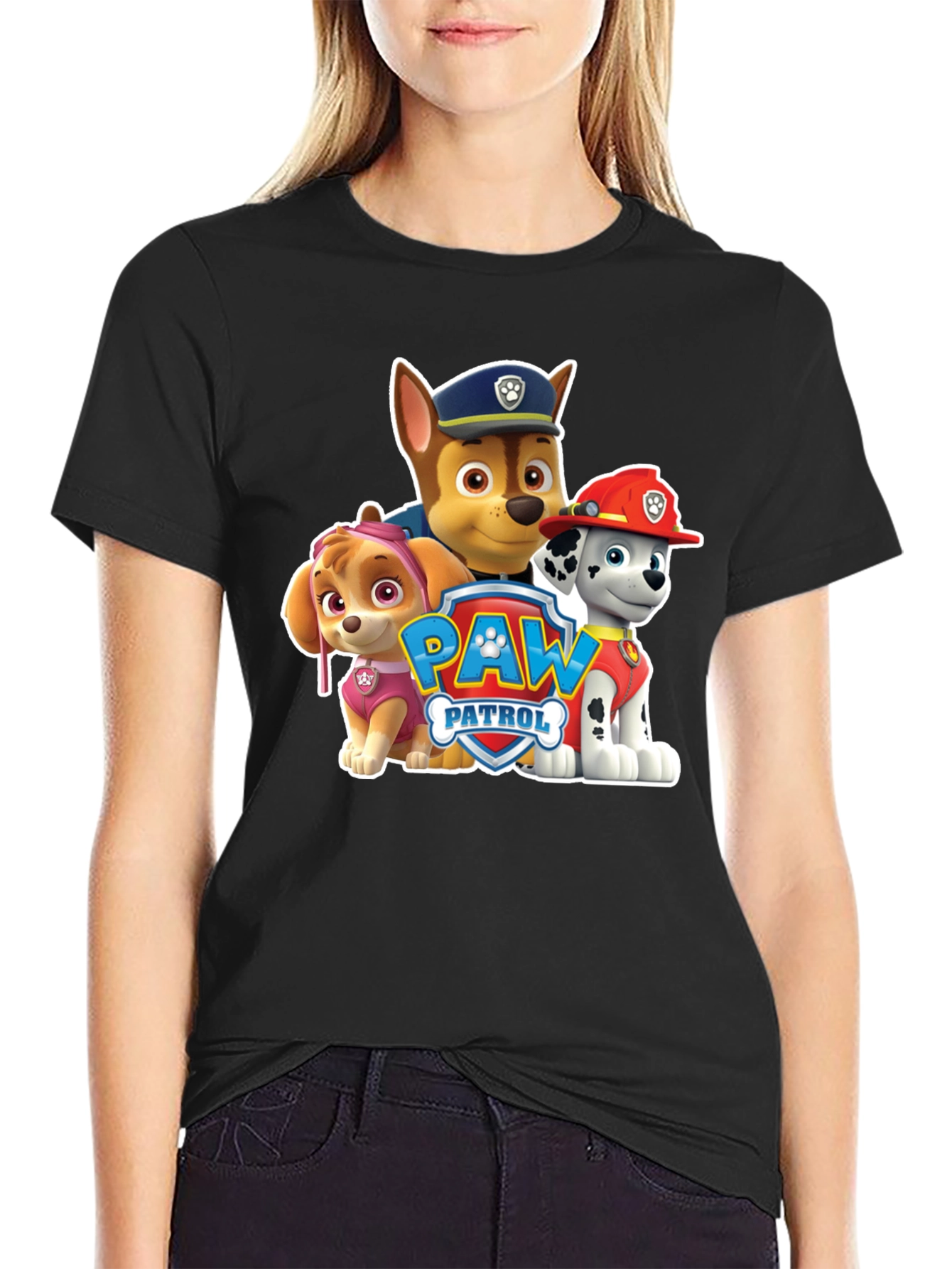Paw Patrol Crew Black T-Shirt