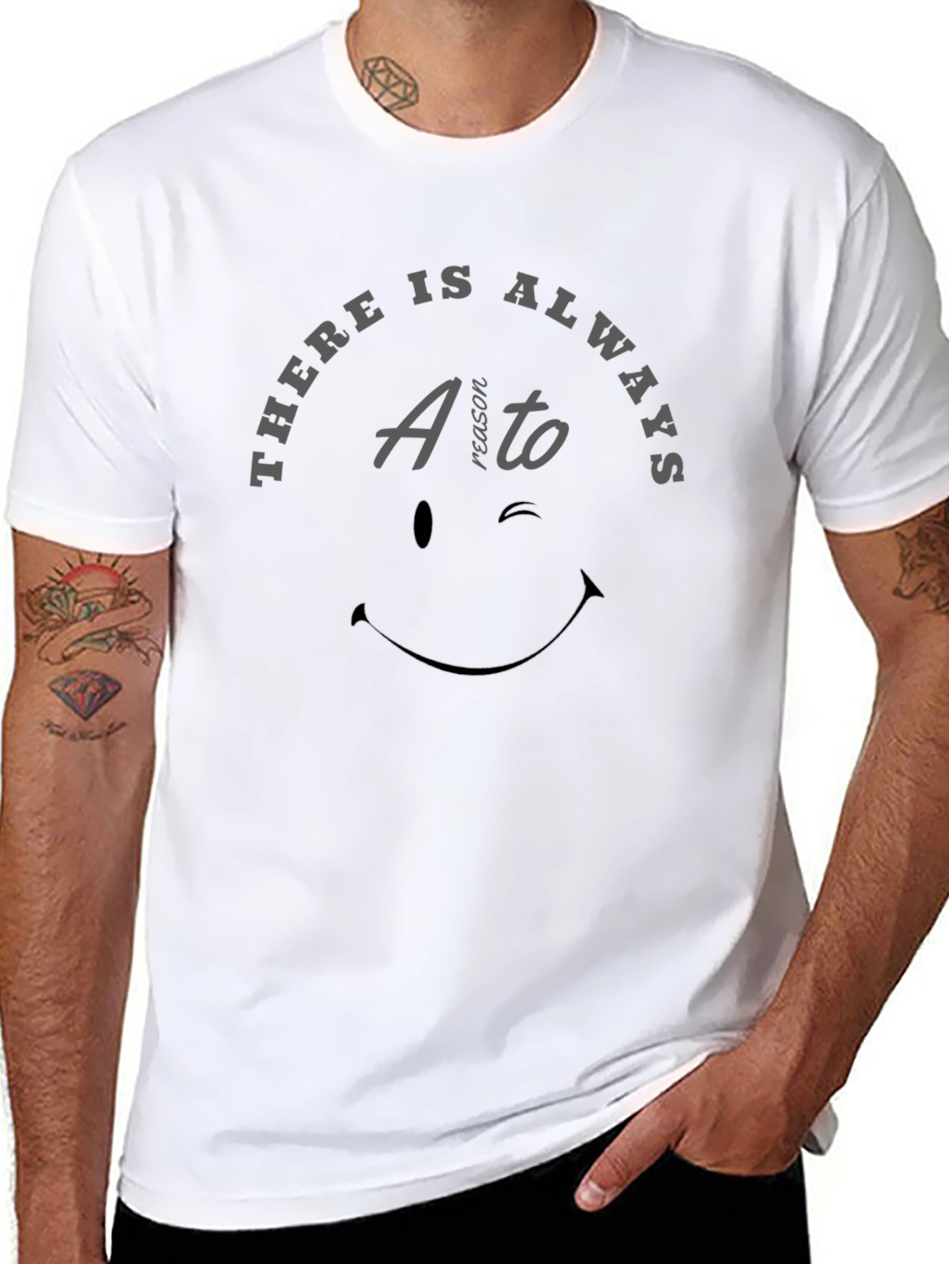 Always a Reason Graphic Tee - Mens Black T-Shirt