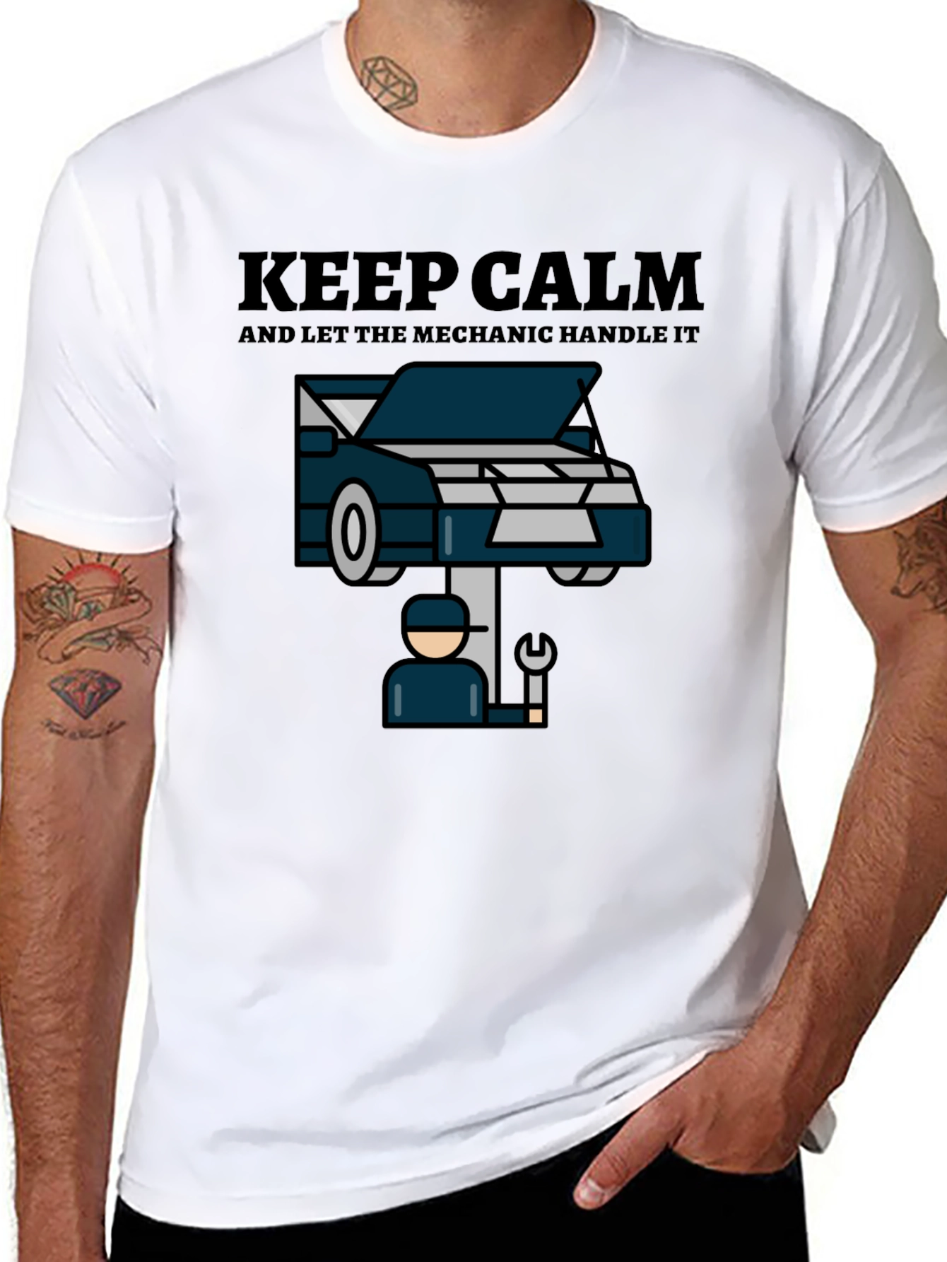 Keep Calm Mechanic T-Shirt - Auto Repair Tee