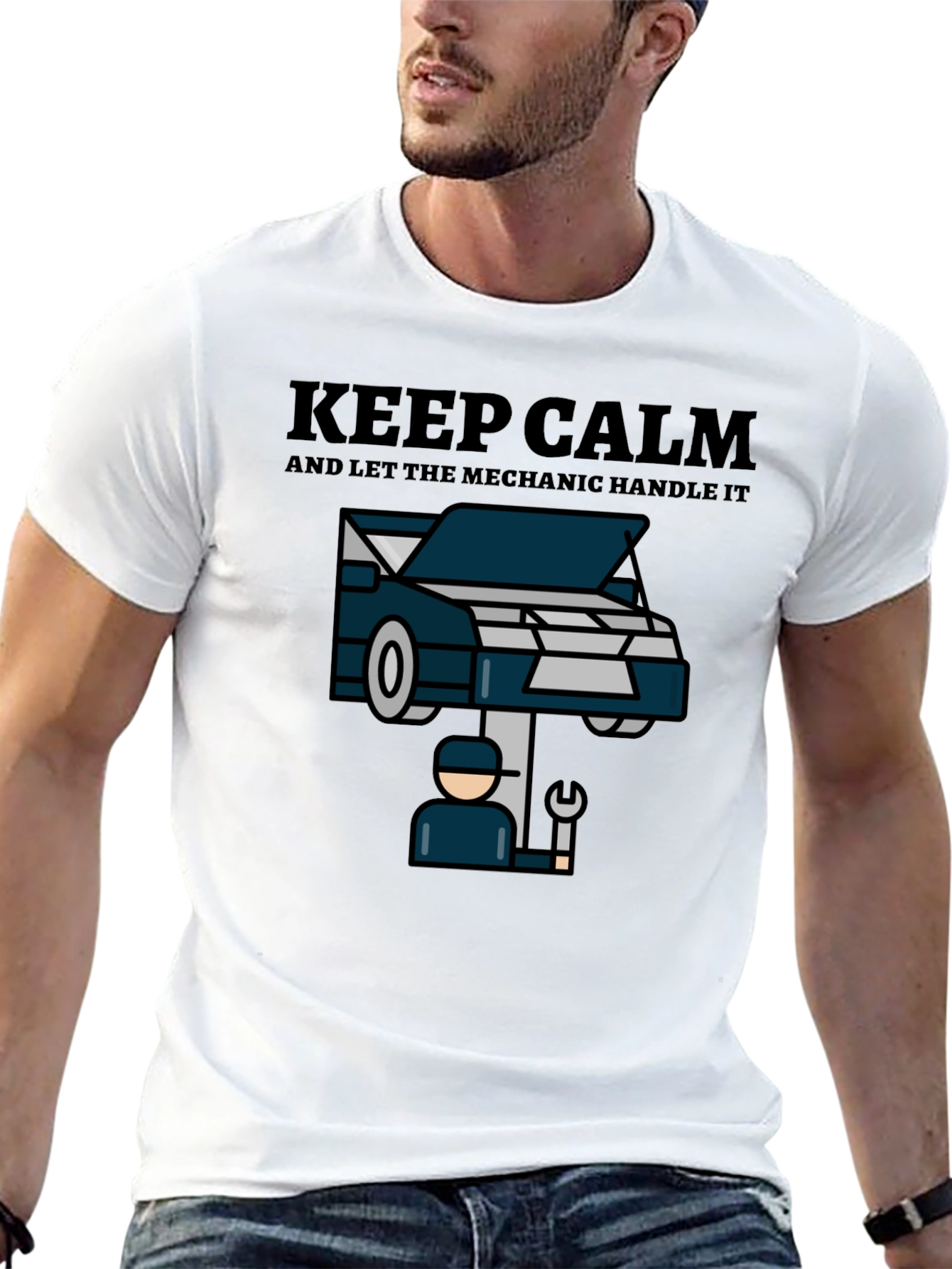 Keep Calm Mechanic T-Shirt - Auto Repair Tee