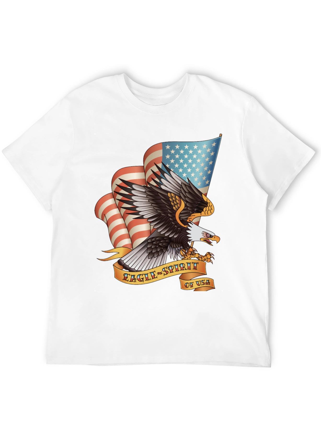 Eagle Spirit USA Graphic Print T-Shirt