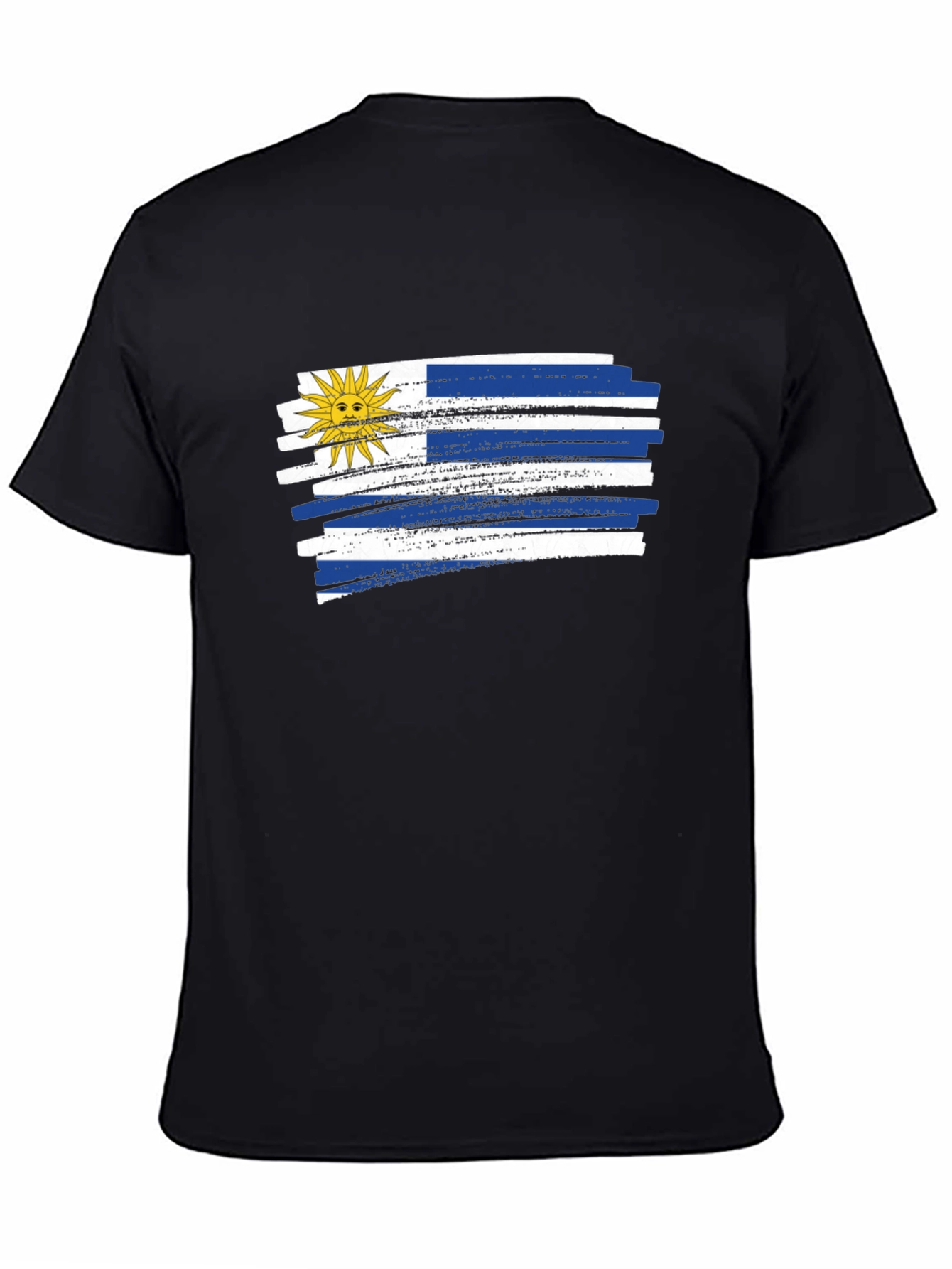 Uruguay Flag T-Shirt - Black Graphic Tee
