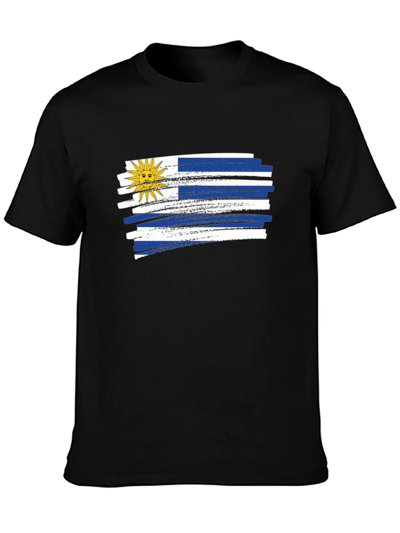Uruguay Flag T-Shirt - Black Graphic Tee