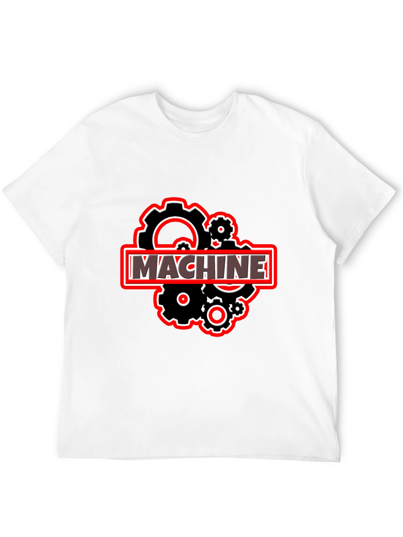Machine Gears Graphic T-Shirt - Black Cotton Tee