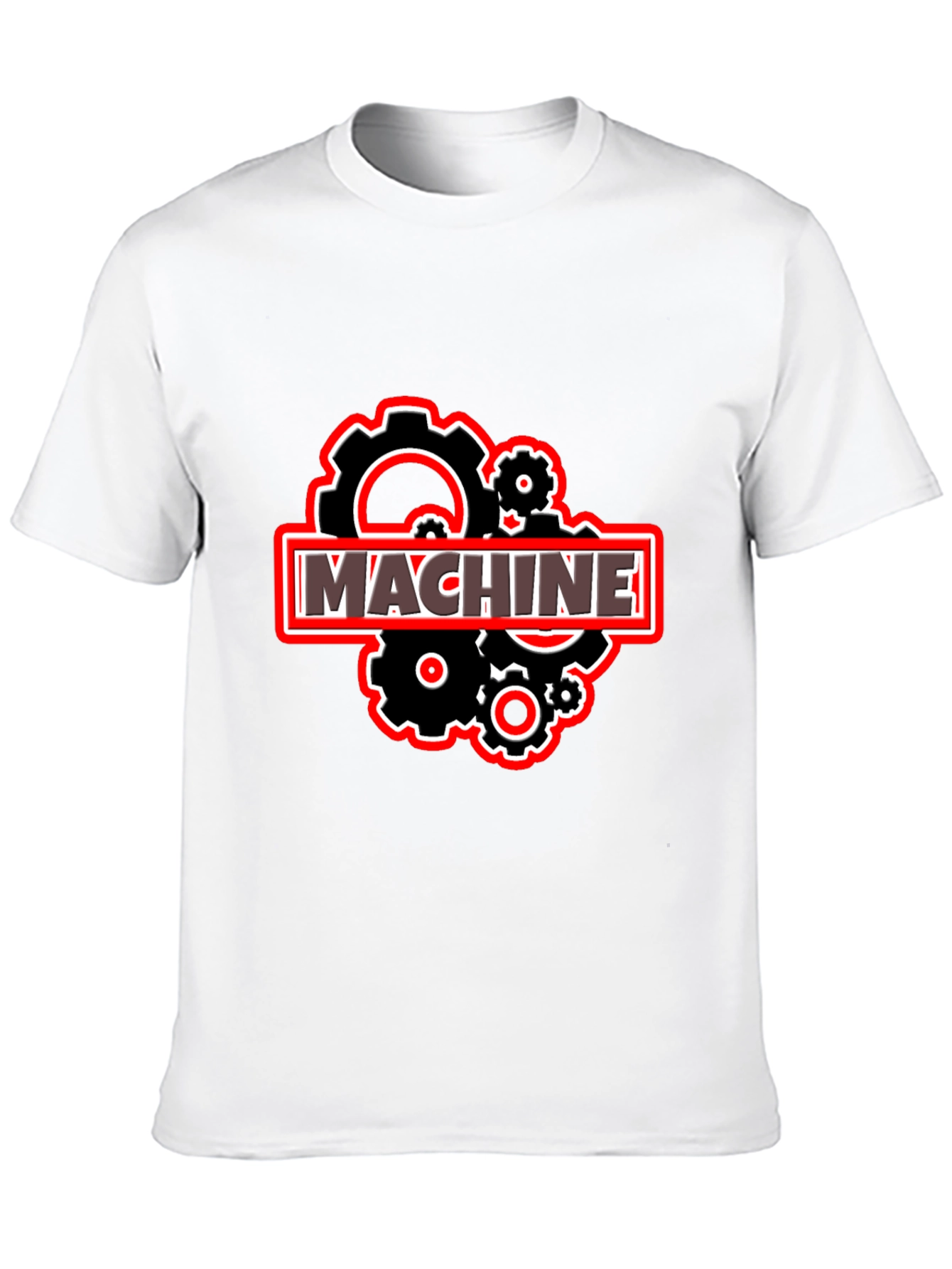 Machine Gears Graphic T-Shirt - Black Cotton Tee