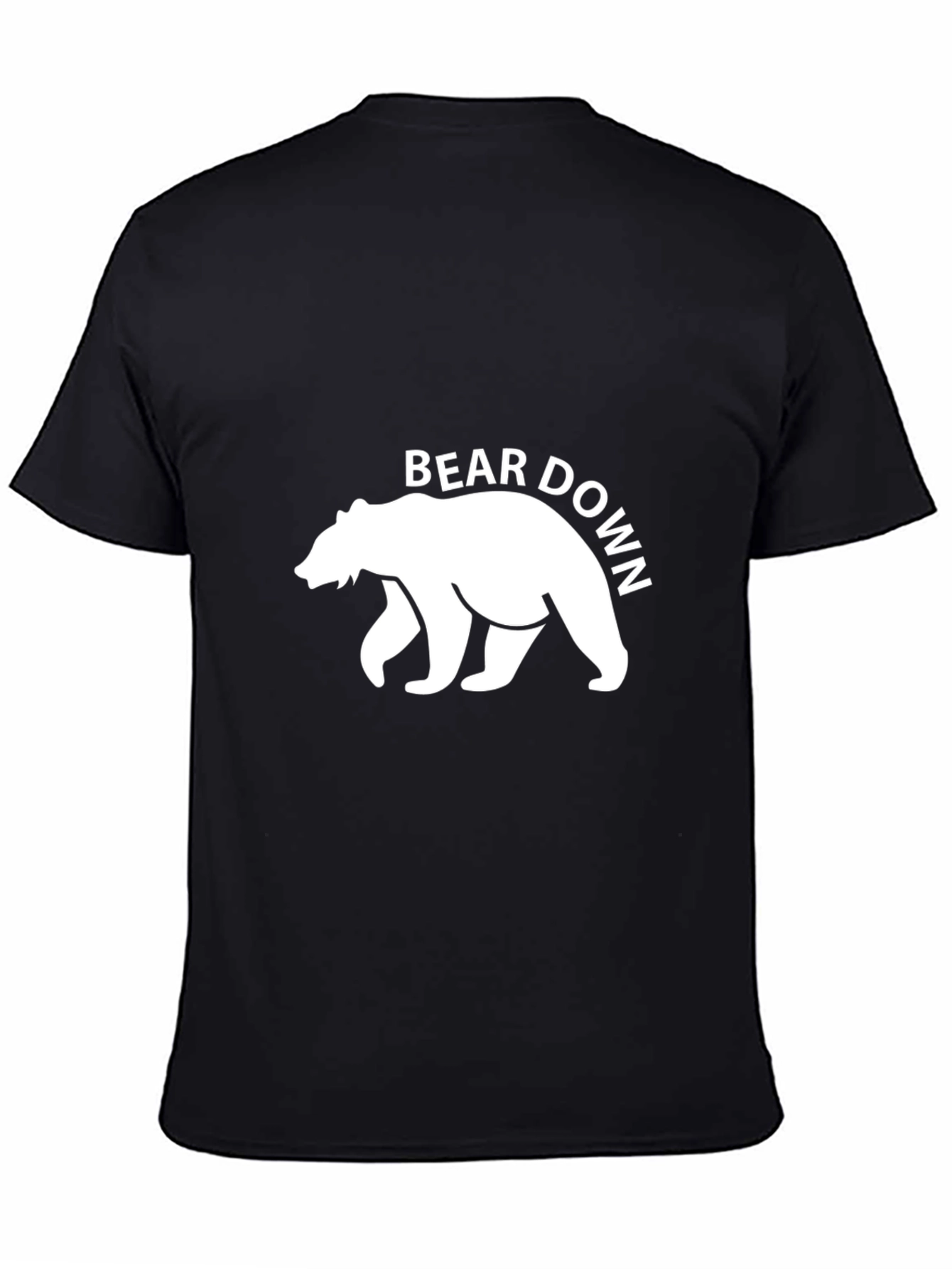 Bear Down Graphic Tee - Black Casual T-Shirt