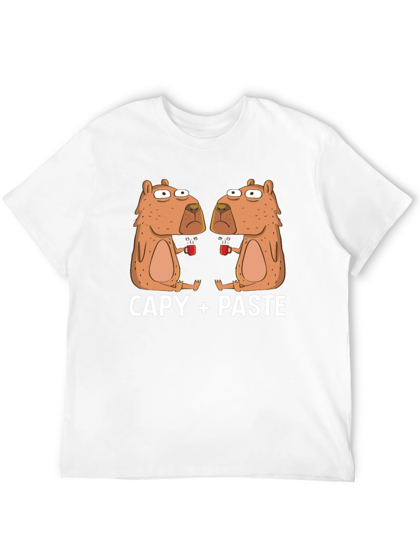 Capy Copy+Paste Graphic T-Shirt - Funny Capybara Tee