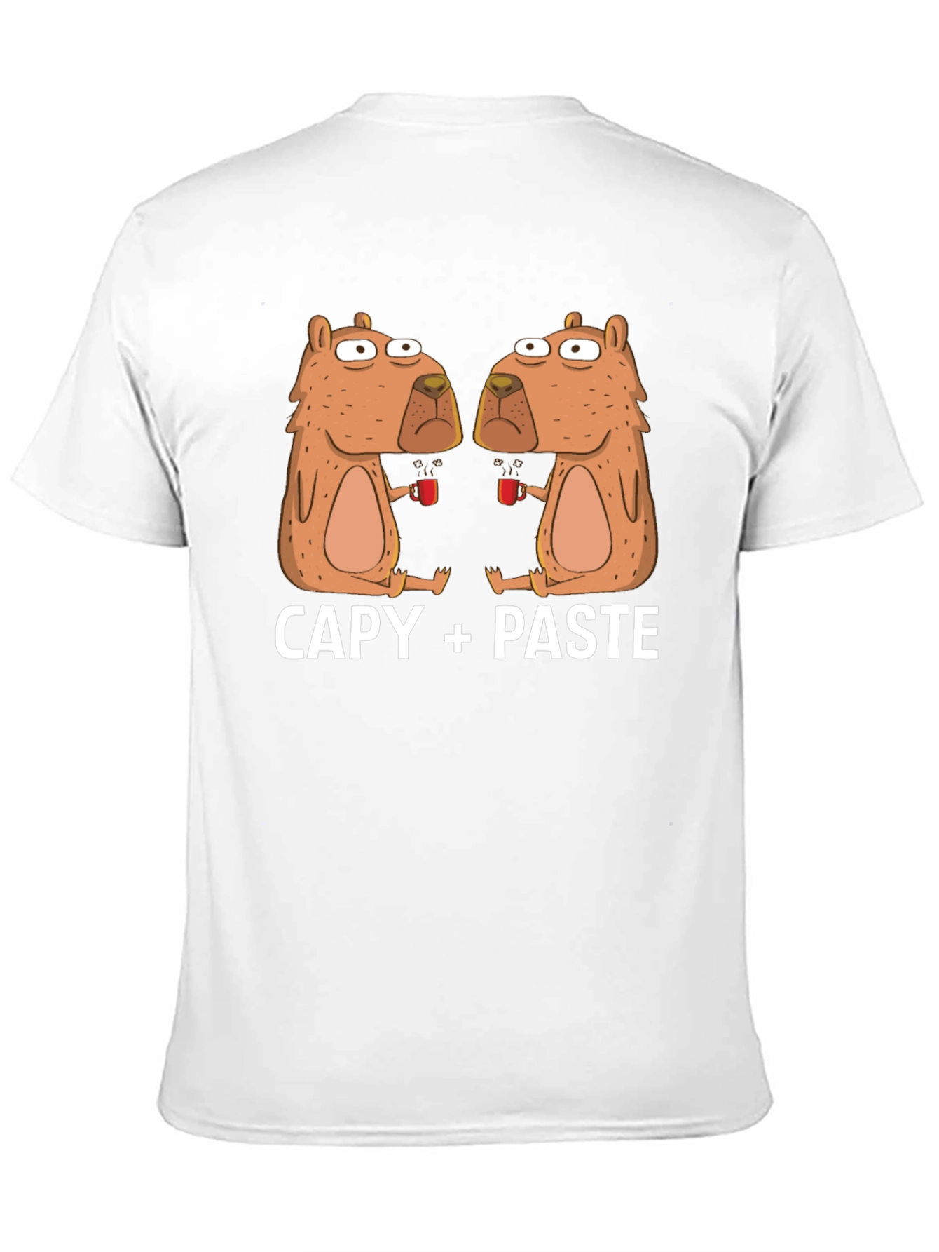 Capy Copy+Paste Graphic T-Shirt - Funny Capybara Tee