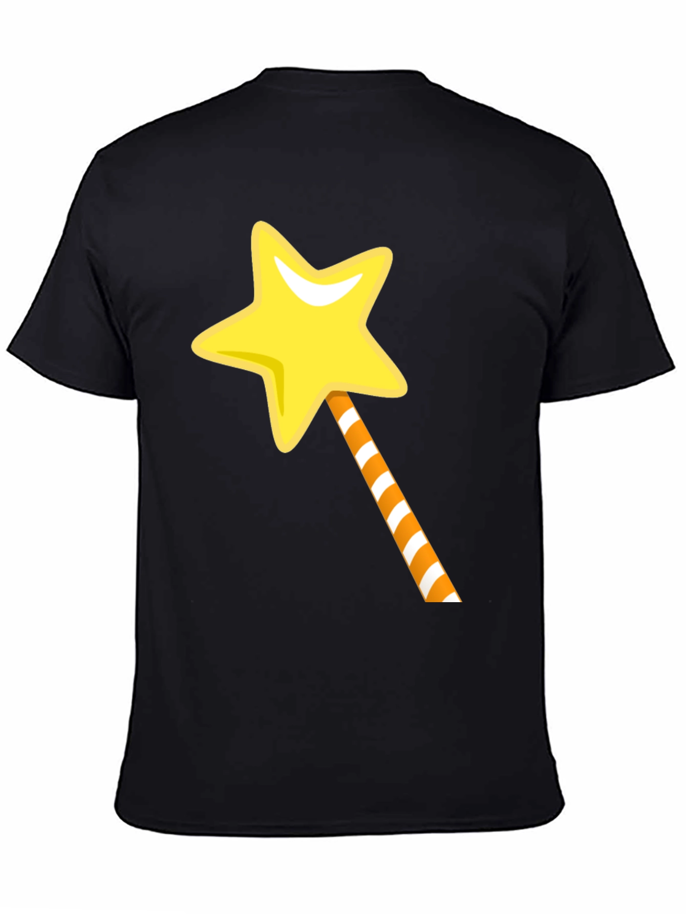 Magical Star Wand Graphic Tee - Black