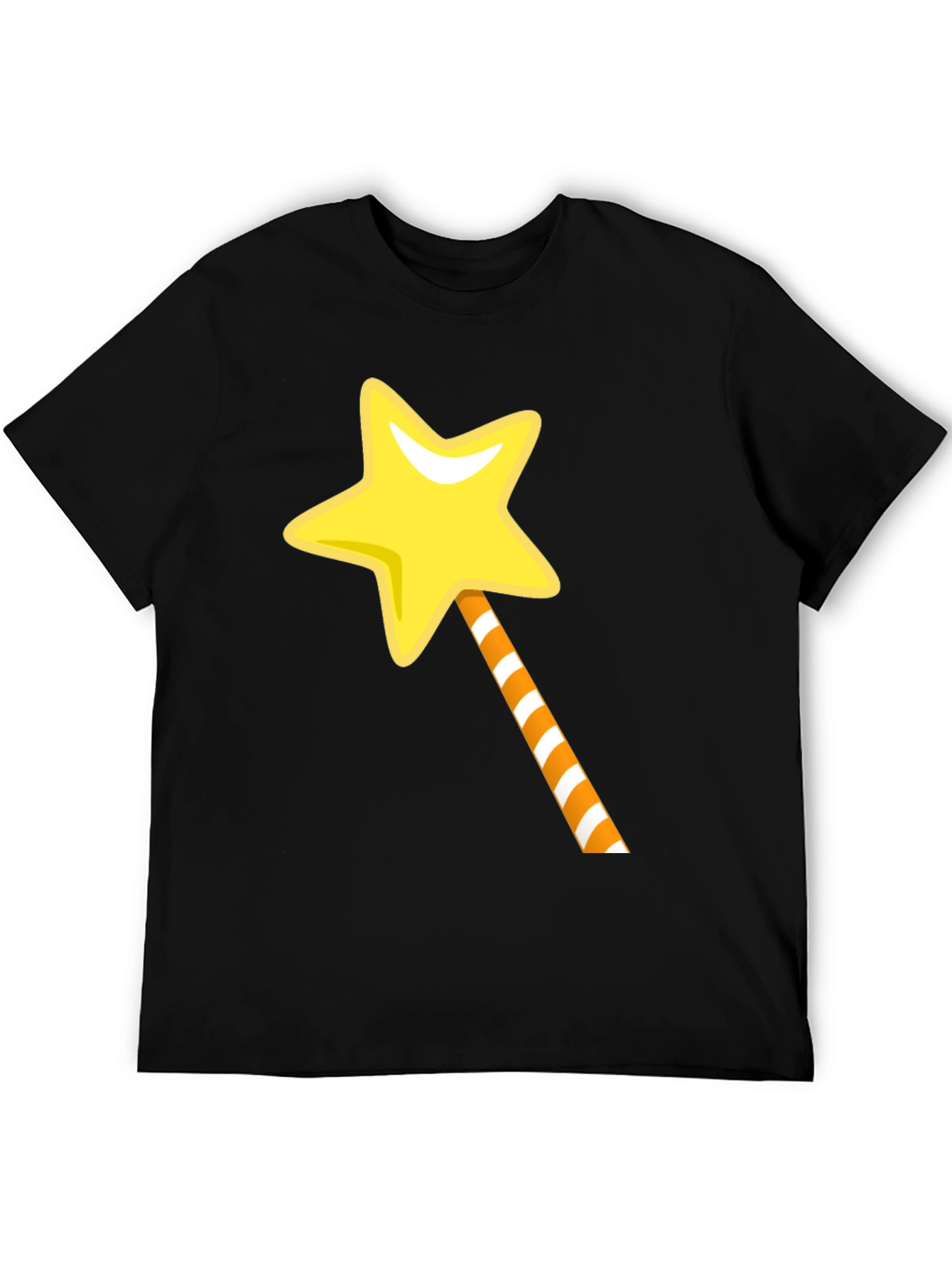 Magical Star Wand Graphic Tee - Black