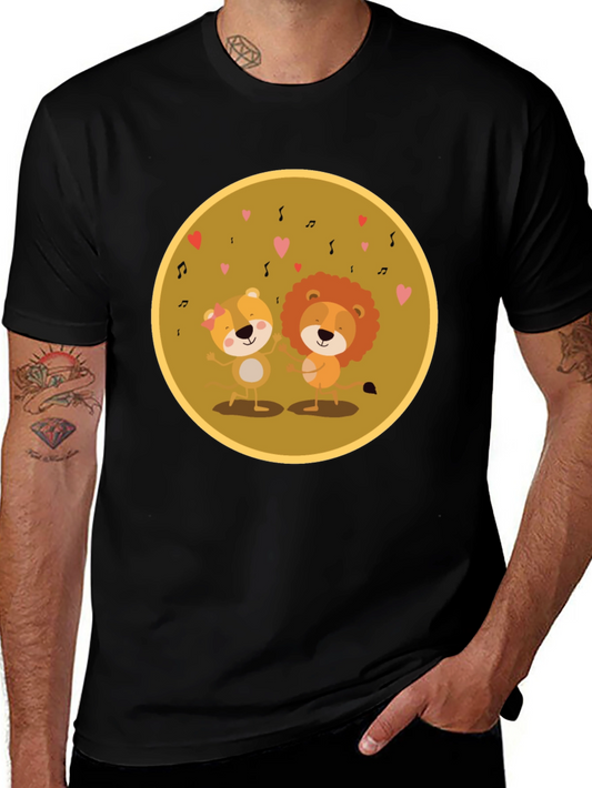 Lion & Bear Love Music T-Shirt