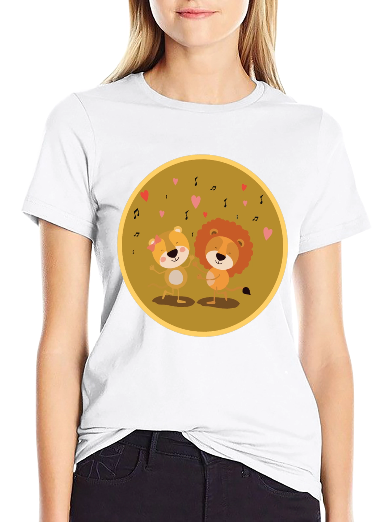 Lion & Bear Love Music T-Shirt
