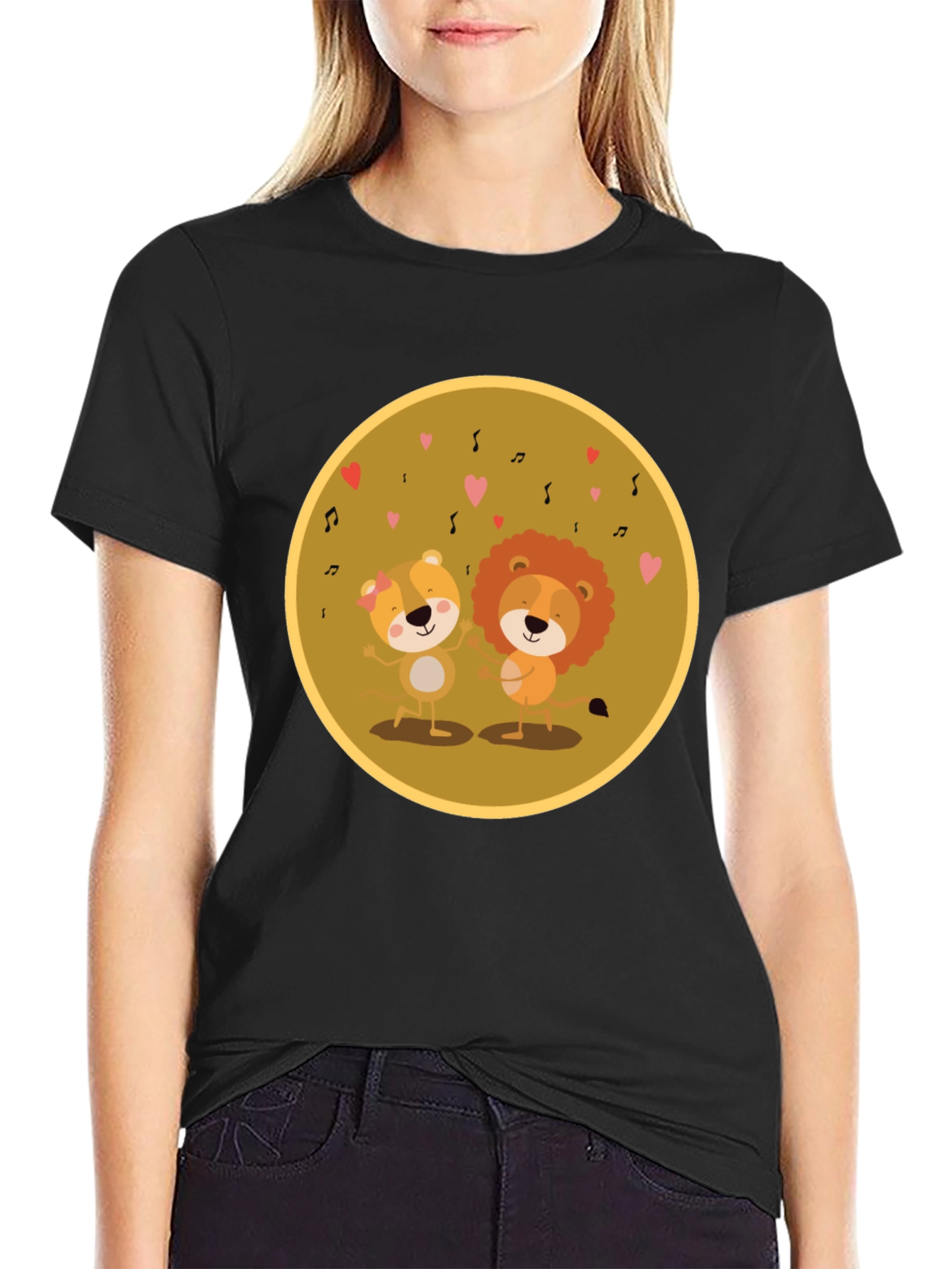 Lion & Bear Love Music T-Shirt
