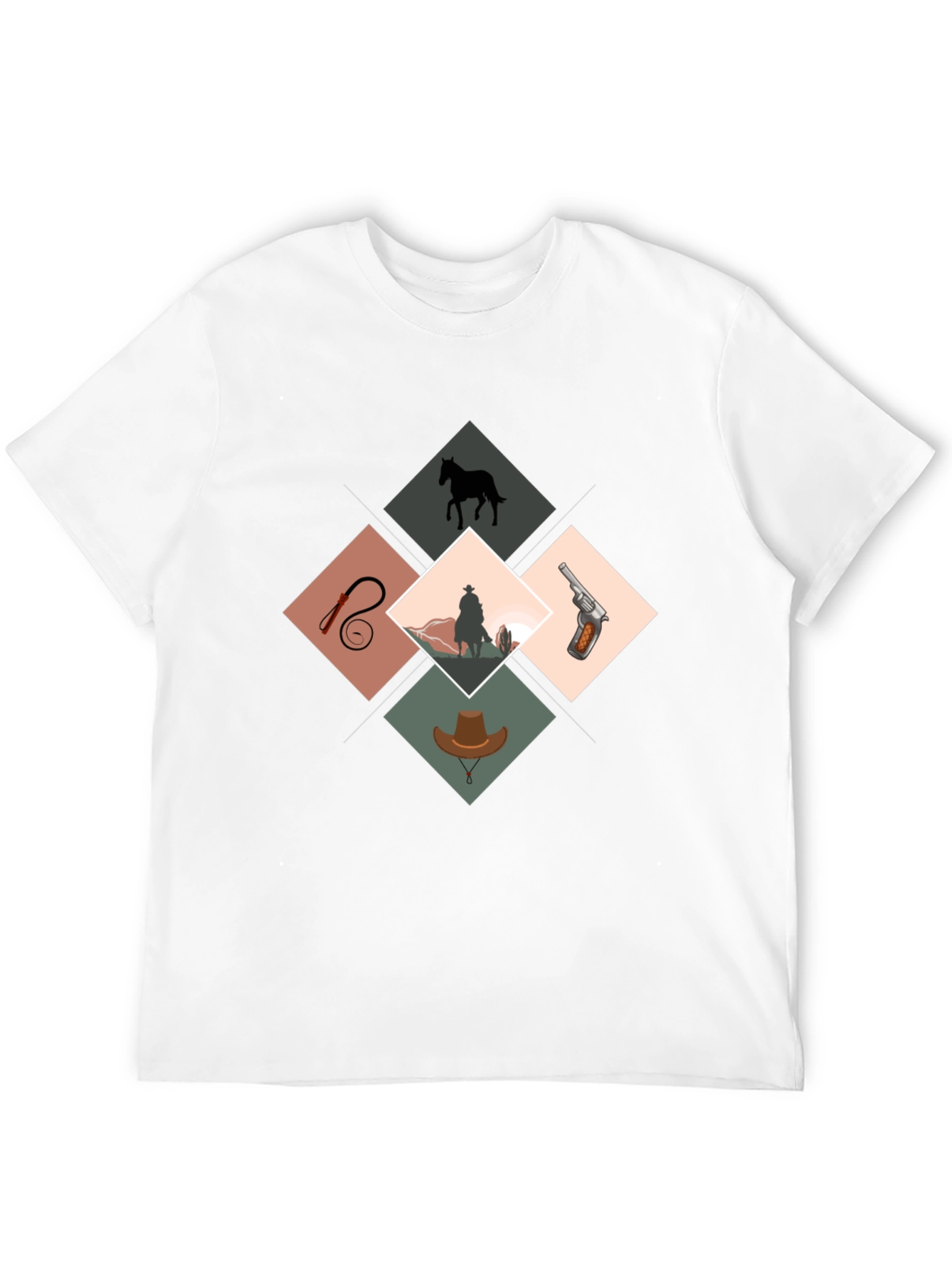 Western Theme Graphic Print Tee