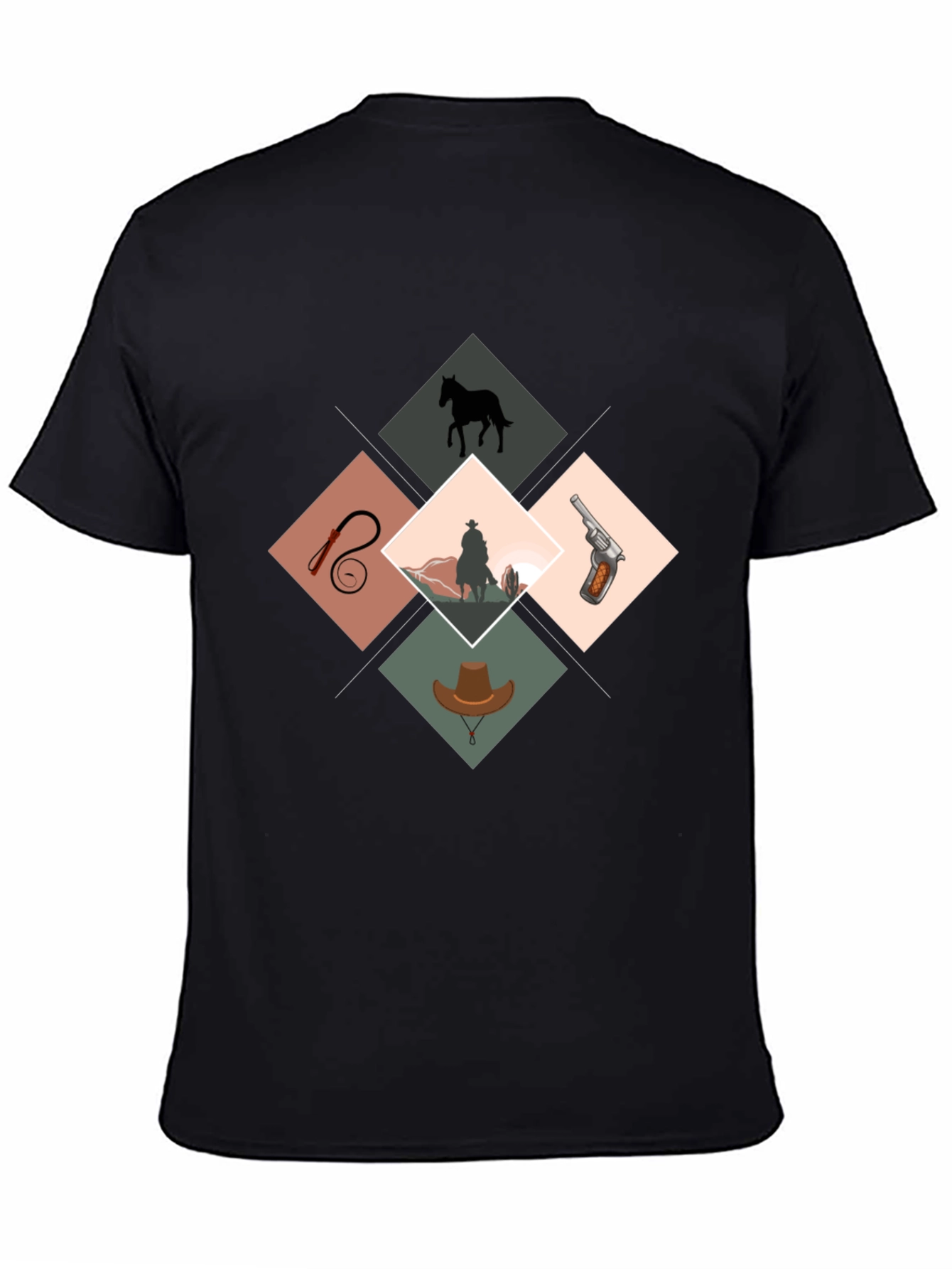 Western Theme Graphic Print Tee