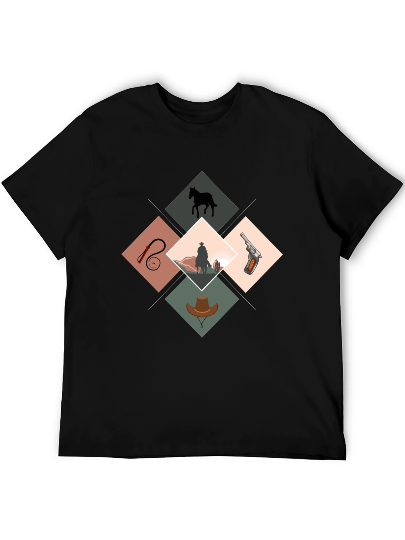 Western Theme Graphic Print Tee