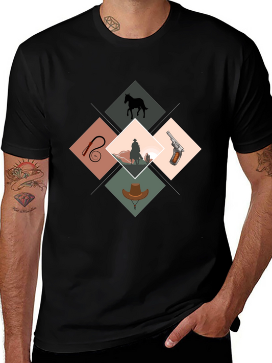 Western Theme Graphic Print Tee
