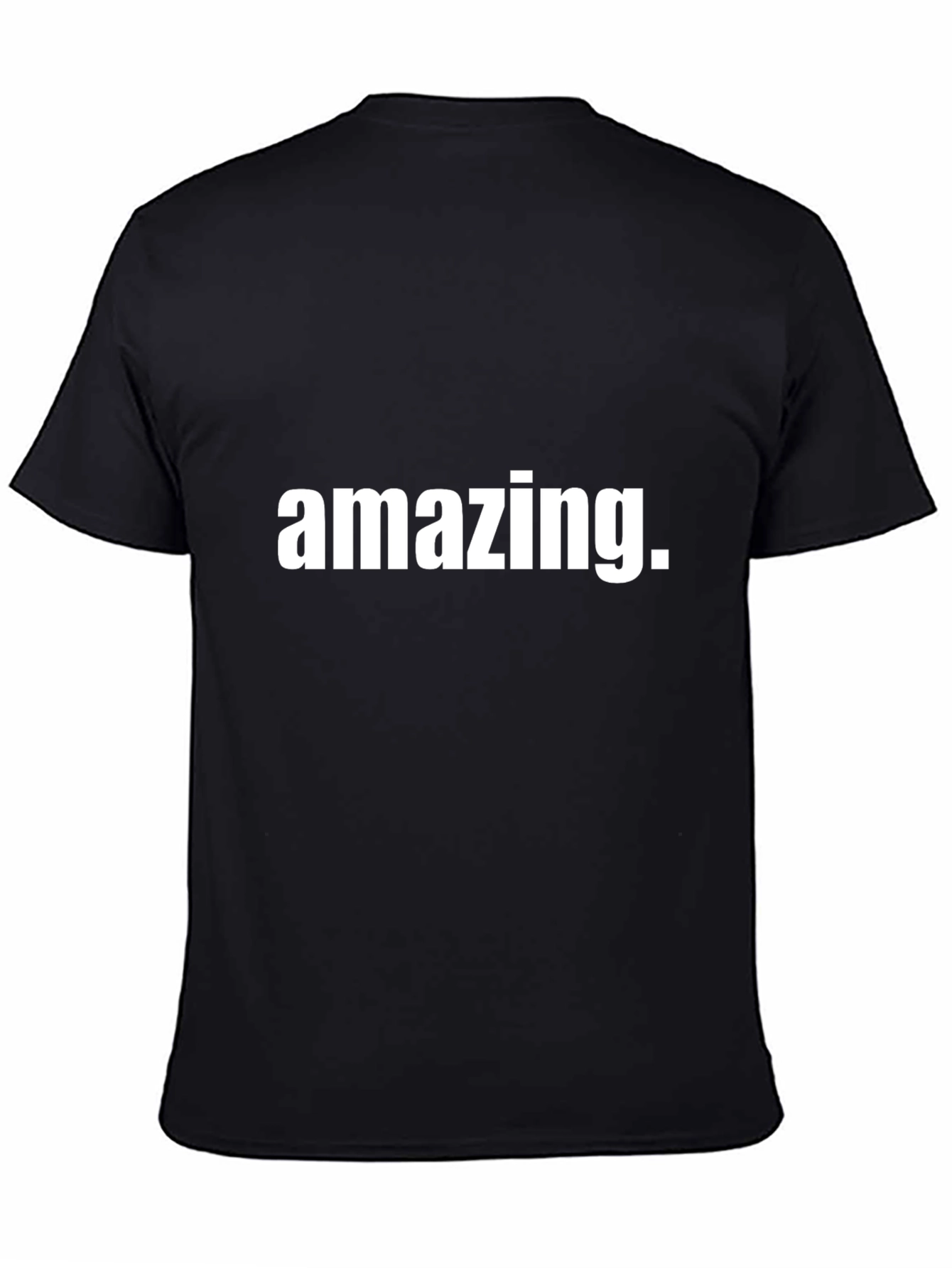 Amazing Graphic Tee - Black Cotton Casual Shirt
