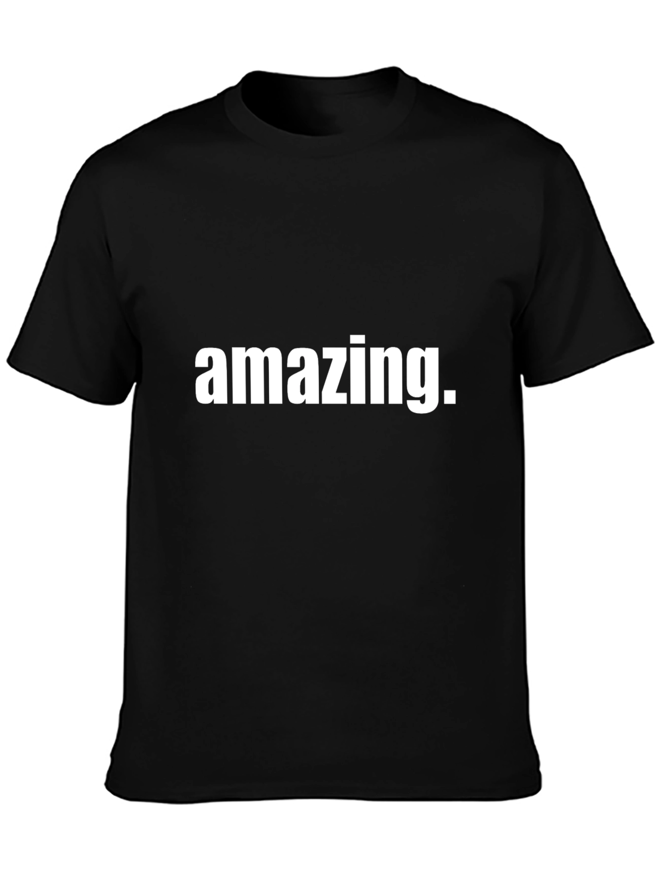 Amazing Graphic Tee - Black Cotton Casual Shirt