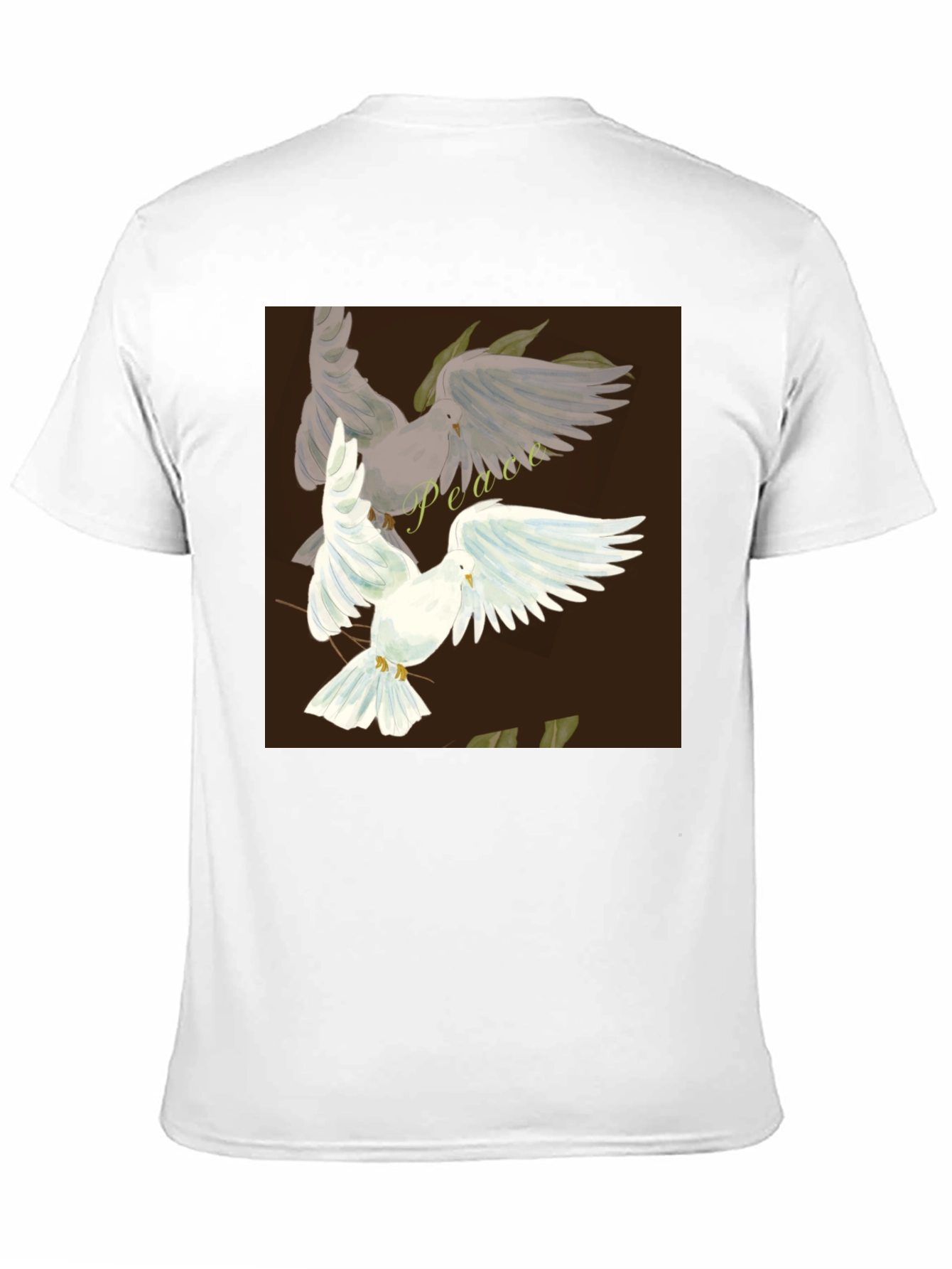 Peace Dove Graphic Black T-Shirt