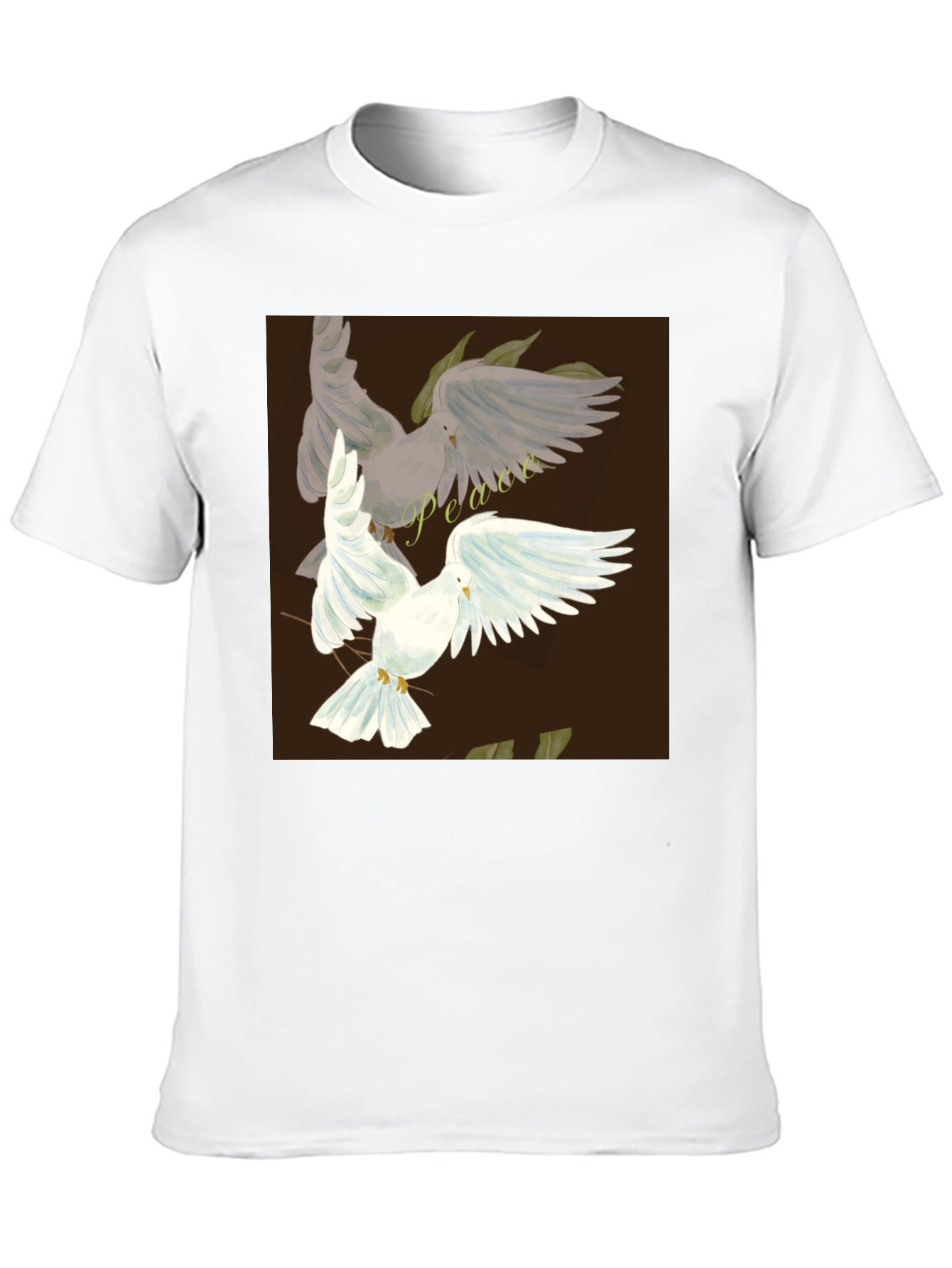 Peace Dove Graphic Black T-Shirt