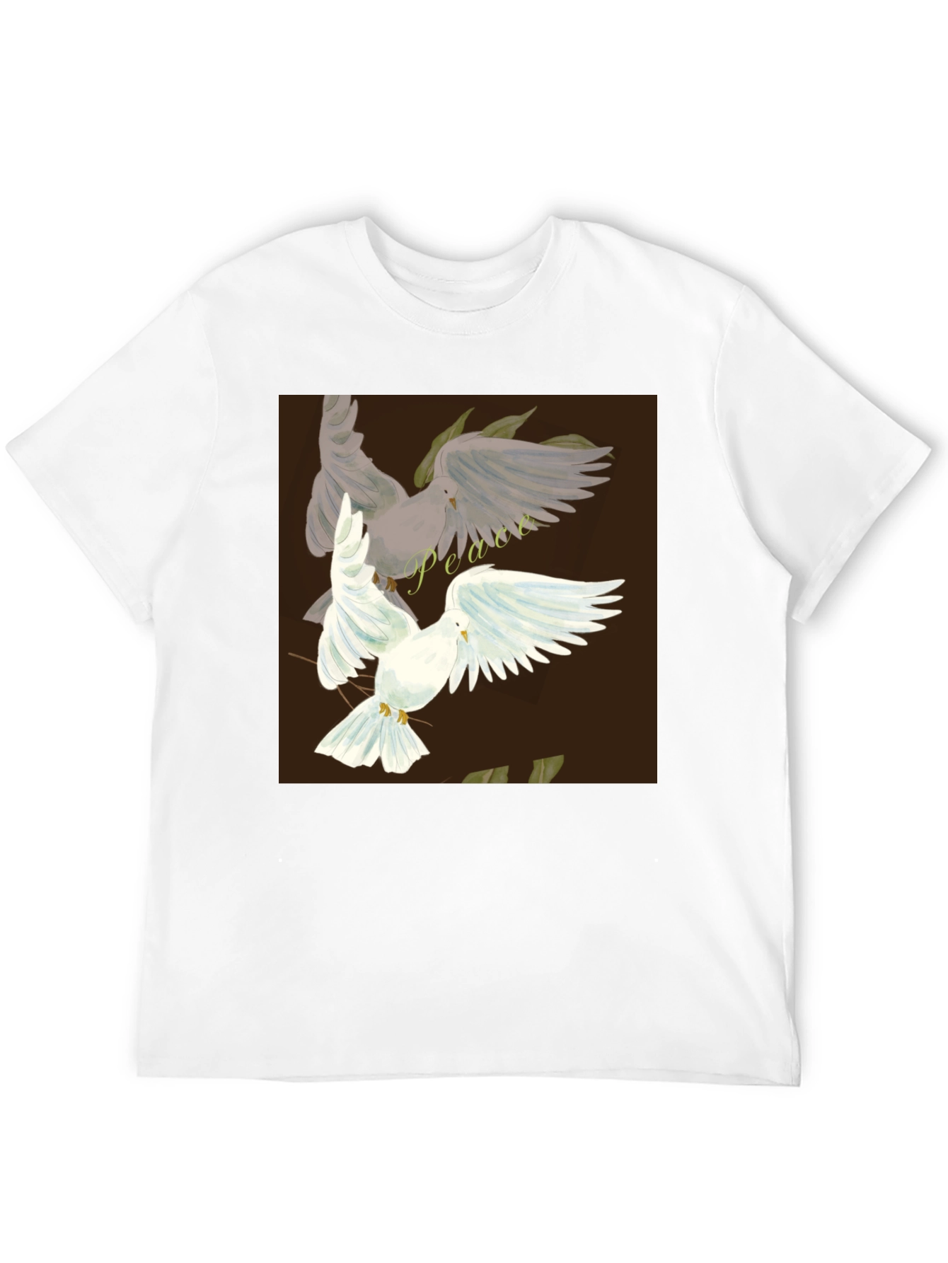 Peace Dove Graphic Black T-Shirt