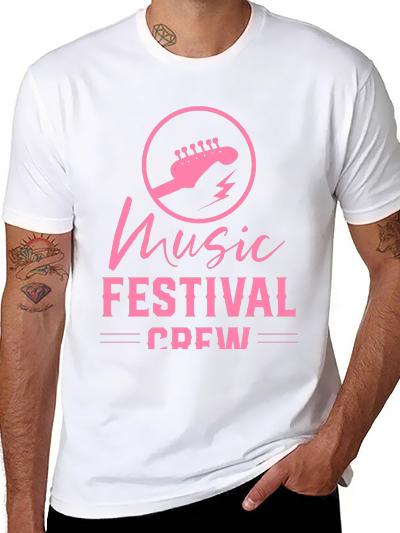 Music Festival Crew Black T-Shirt