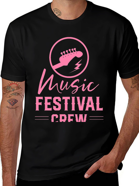 Music Festival Crew Black T-Shirt