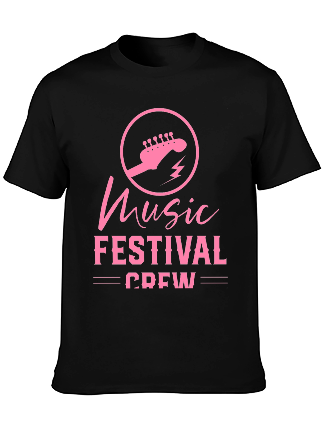 Music Festival Crew Black T-Shirt