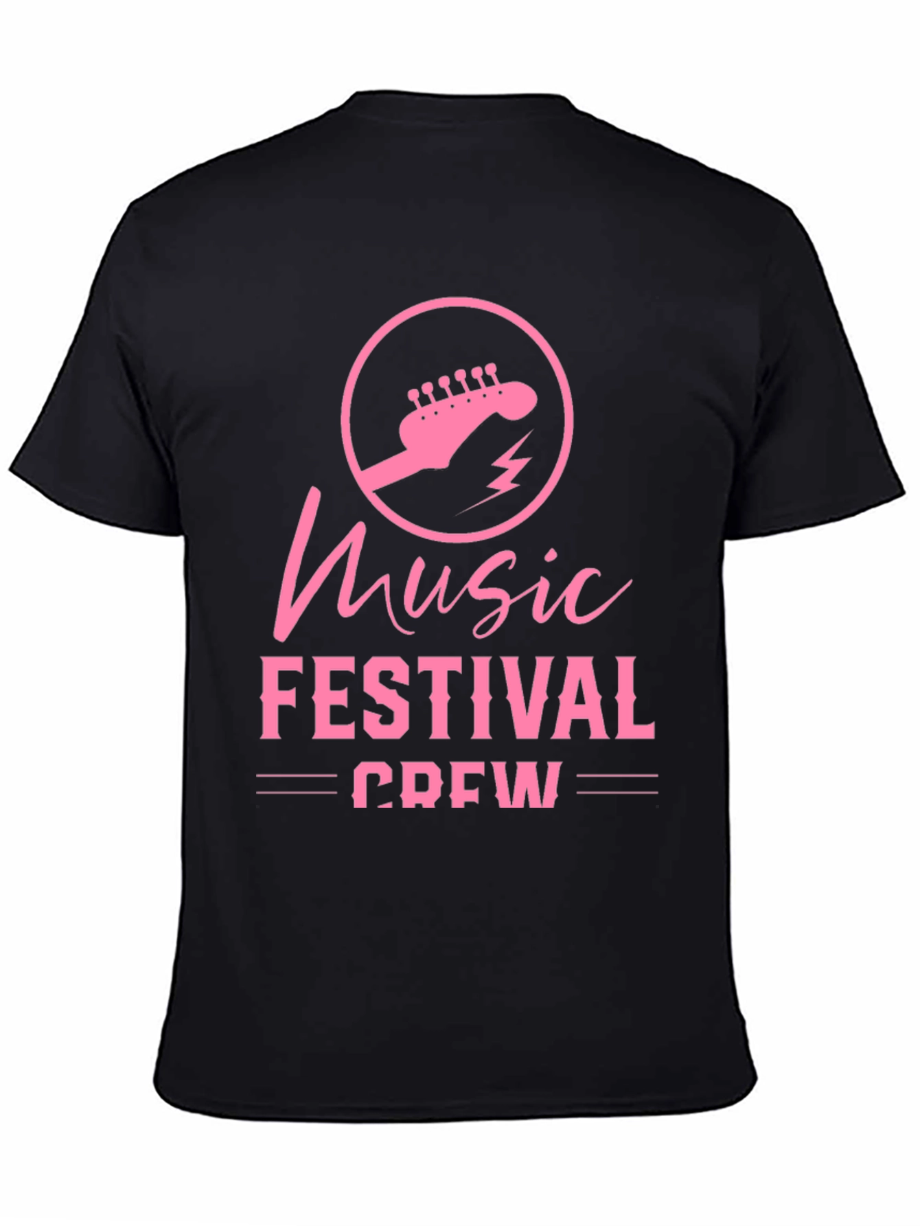 Music Festival Crew Black T-Shirt