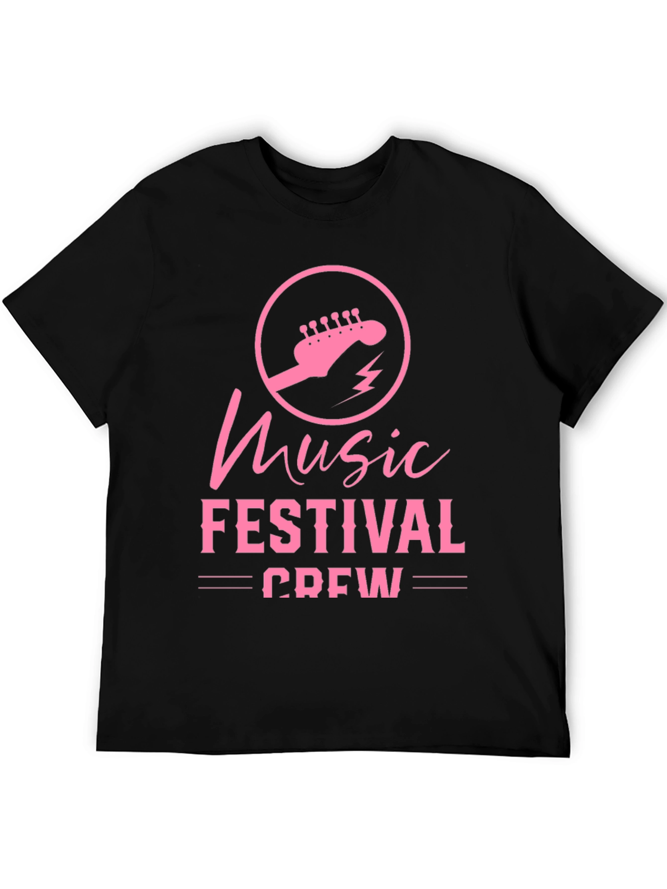 Music Festival Crew Black T-Shirt