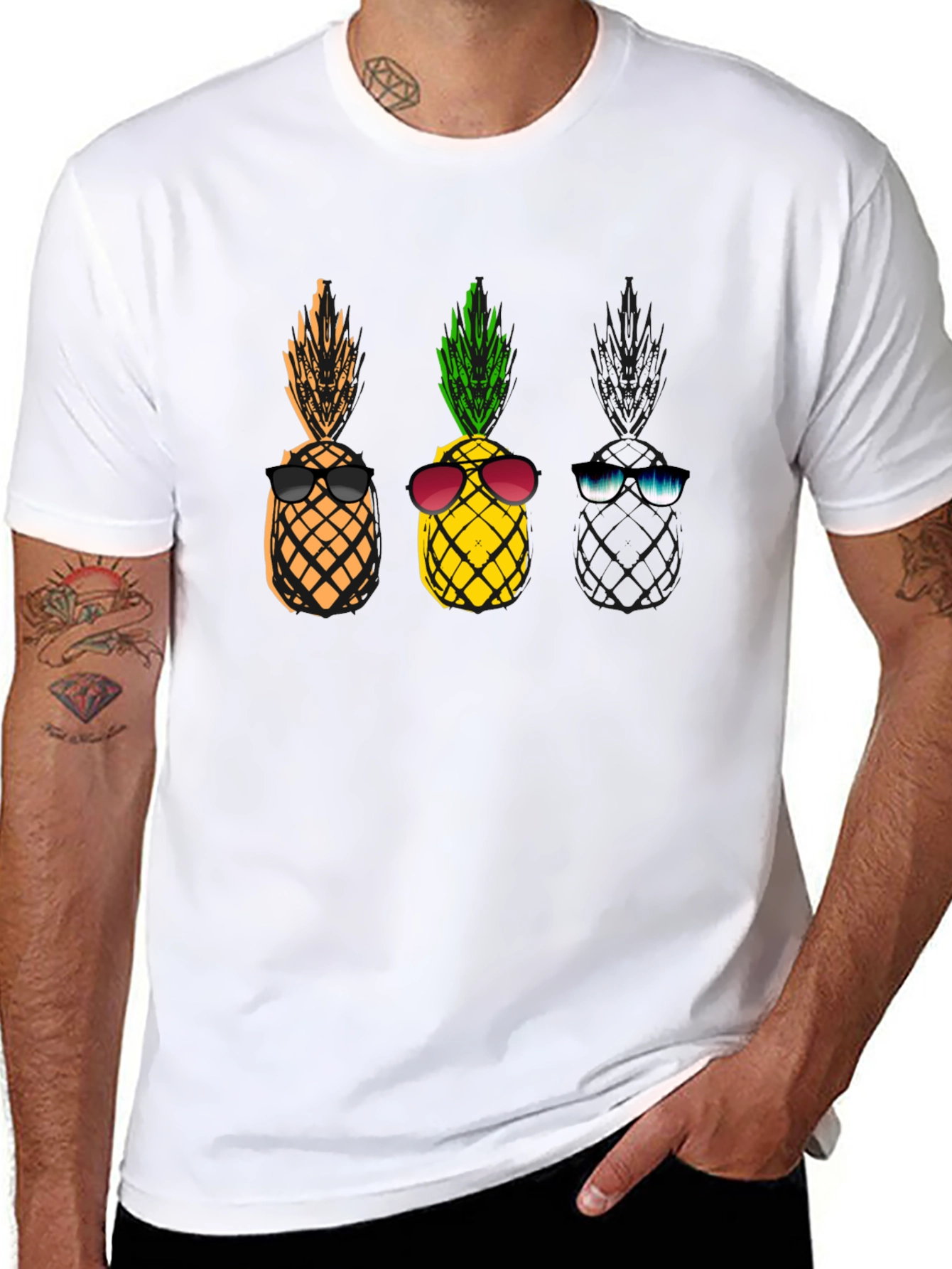 Cool Pineapple Sunglasses T-Shirt