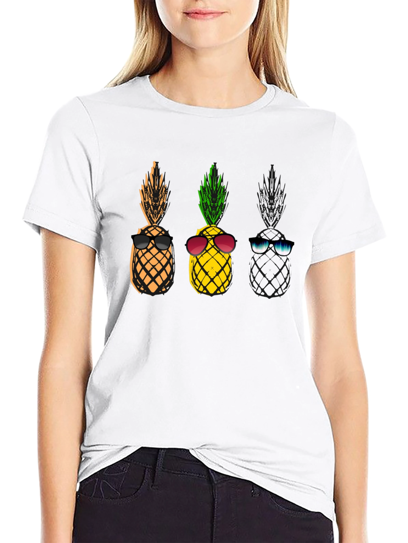 Cool Pineapple Sunglasses T-Shirt
