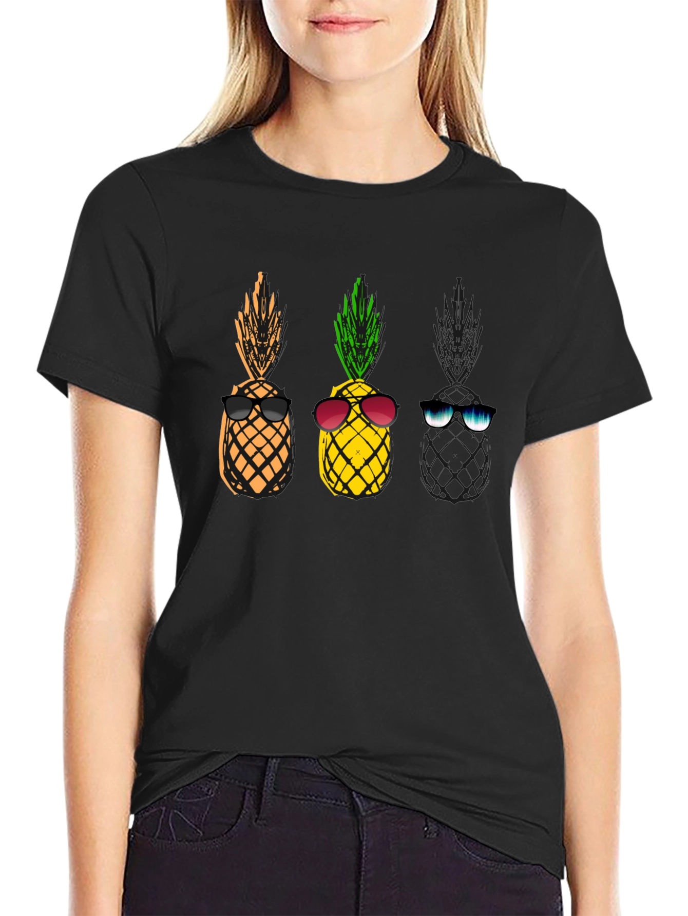 Cool Pineapple Sunglasses T-Shirt
