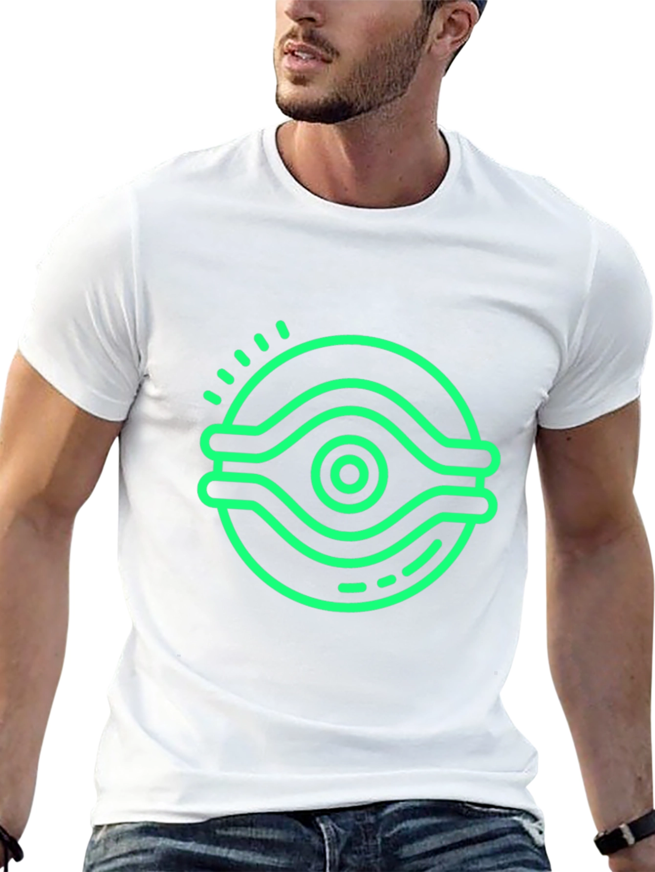 Eye Graphic Black T-Shirt