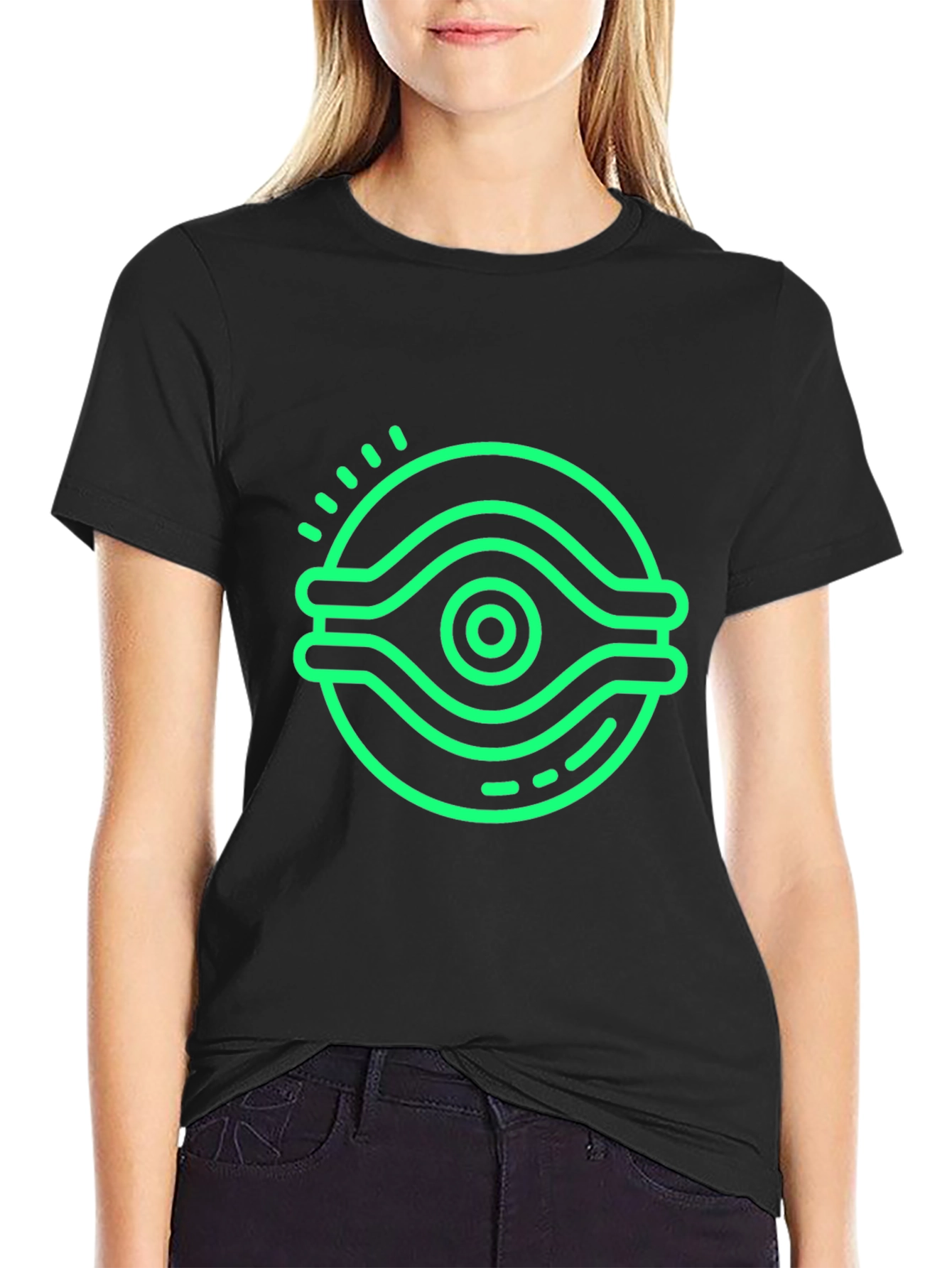 Eye Graphic Black T-Shirt