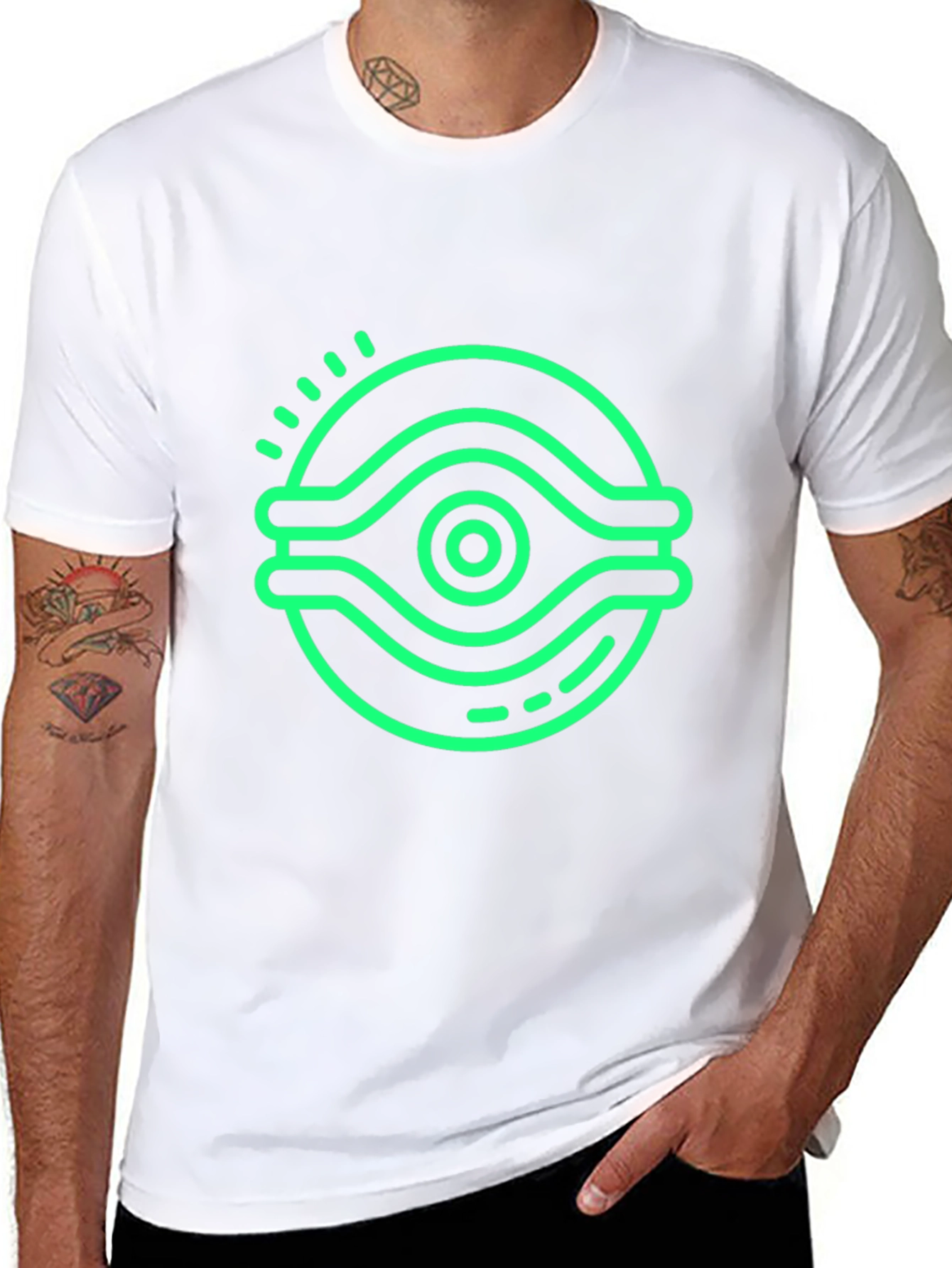 Eye Graphic Black T-Shirt