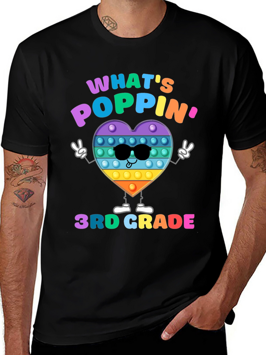 Whats Poppin 3rd Grade T-Shirt