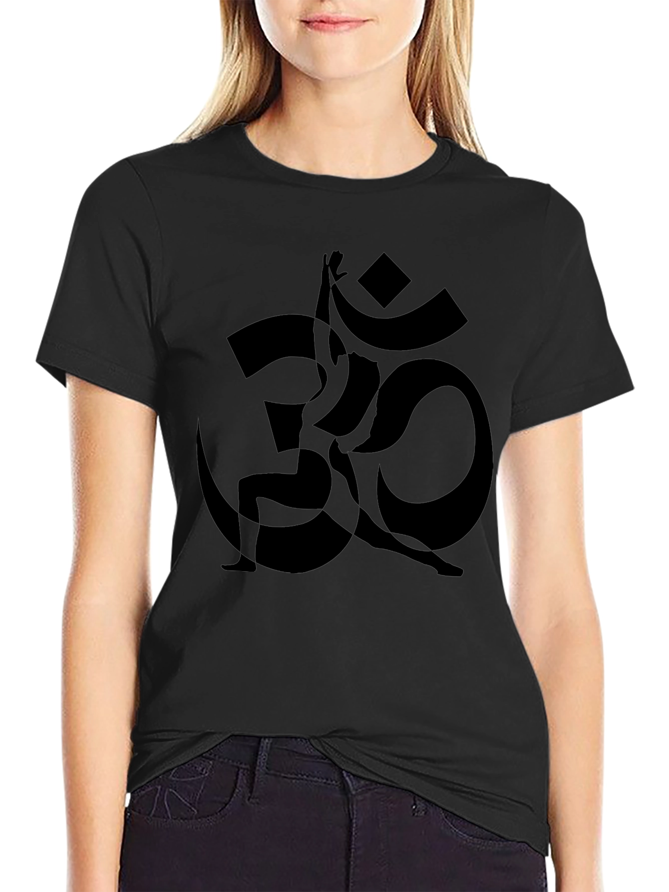 Om Yoga Symbol Black T-Shirt