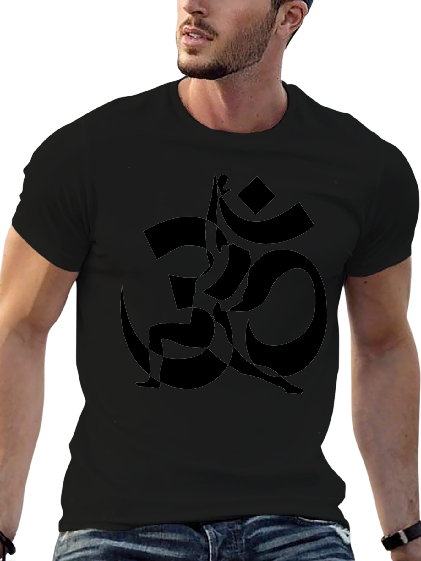 Om Yoga Symbol Black T-Shirt