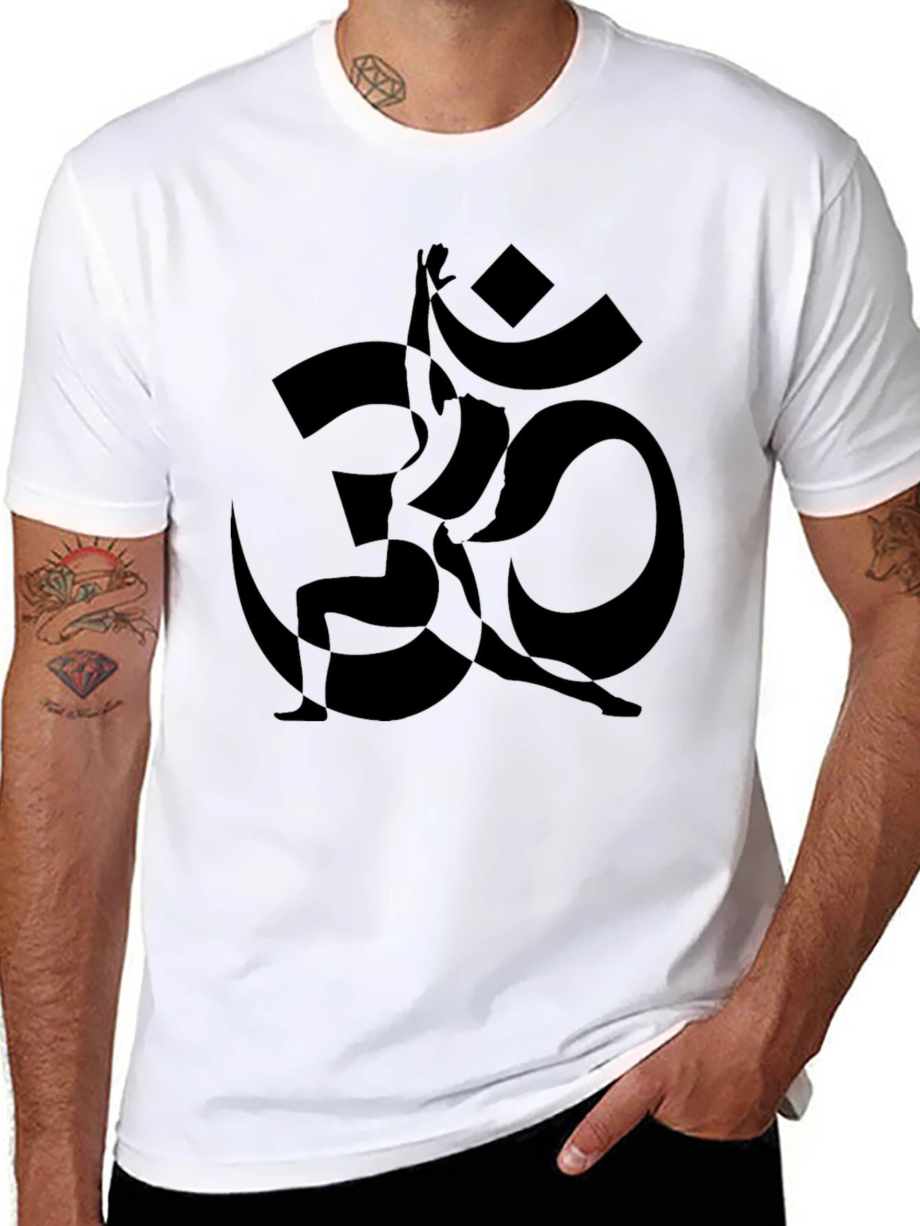 Om Yoga Symbol Black T-Shirt