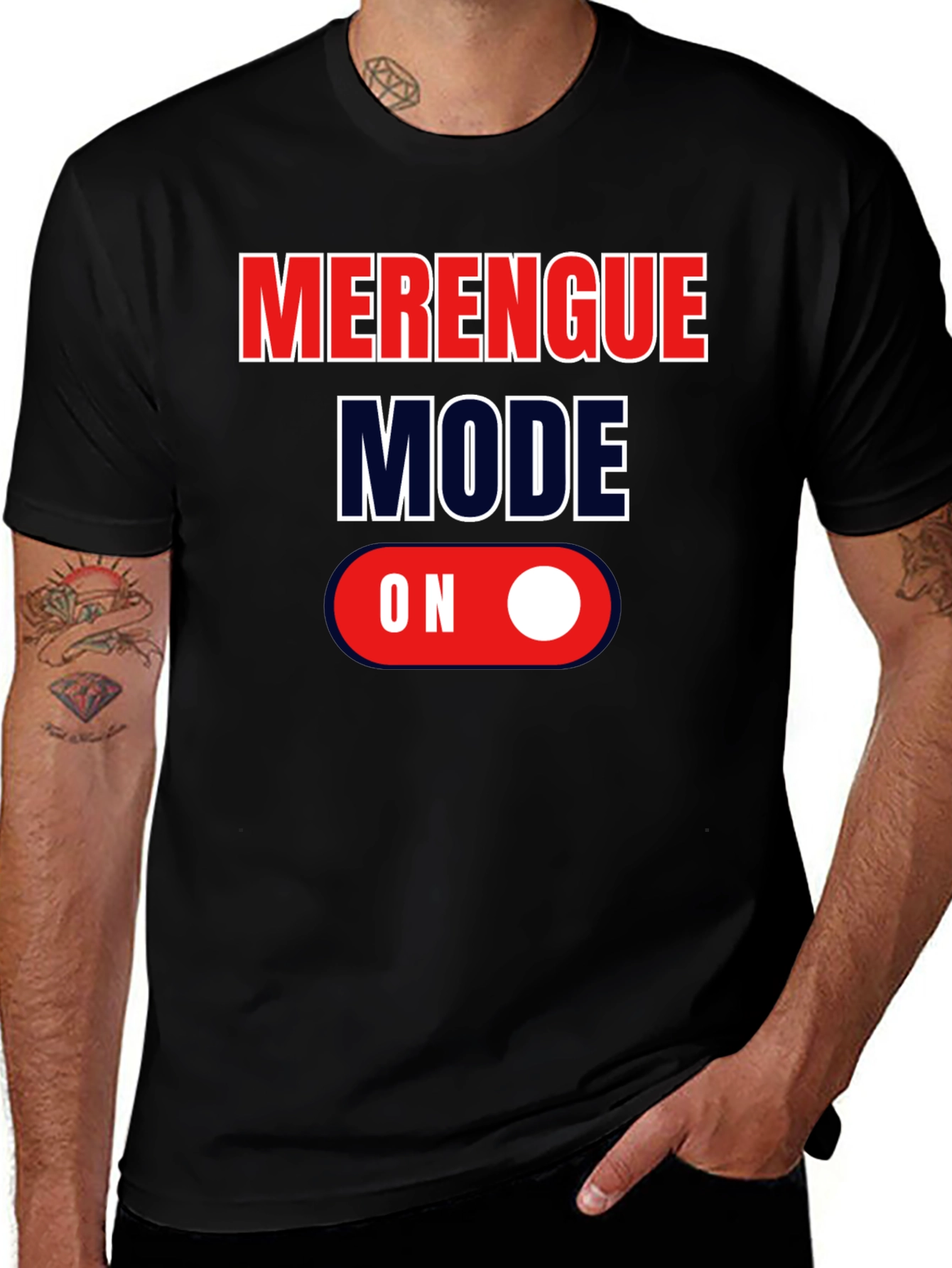 Merengue Mode On Graphic Tee - Black