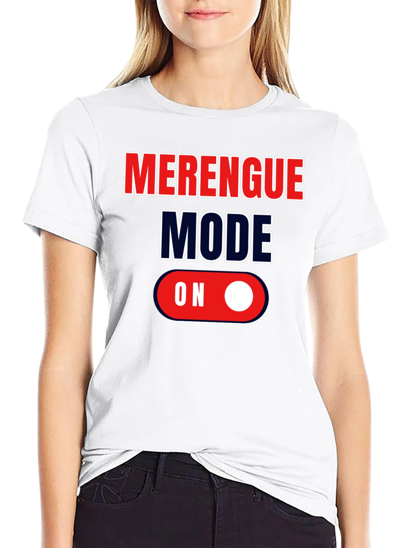 Merengue Mode On Graphic Tee - Black